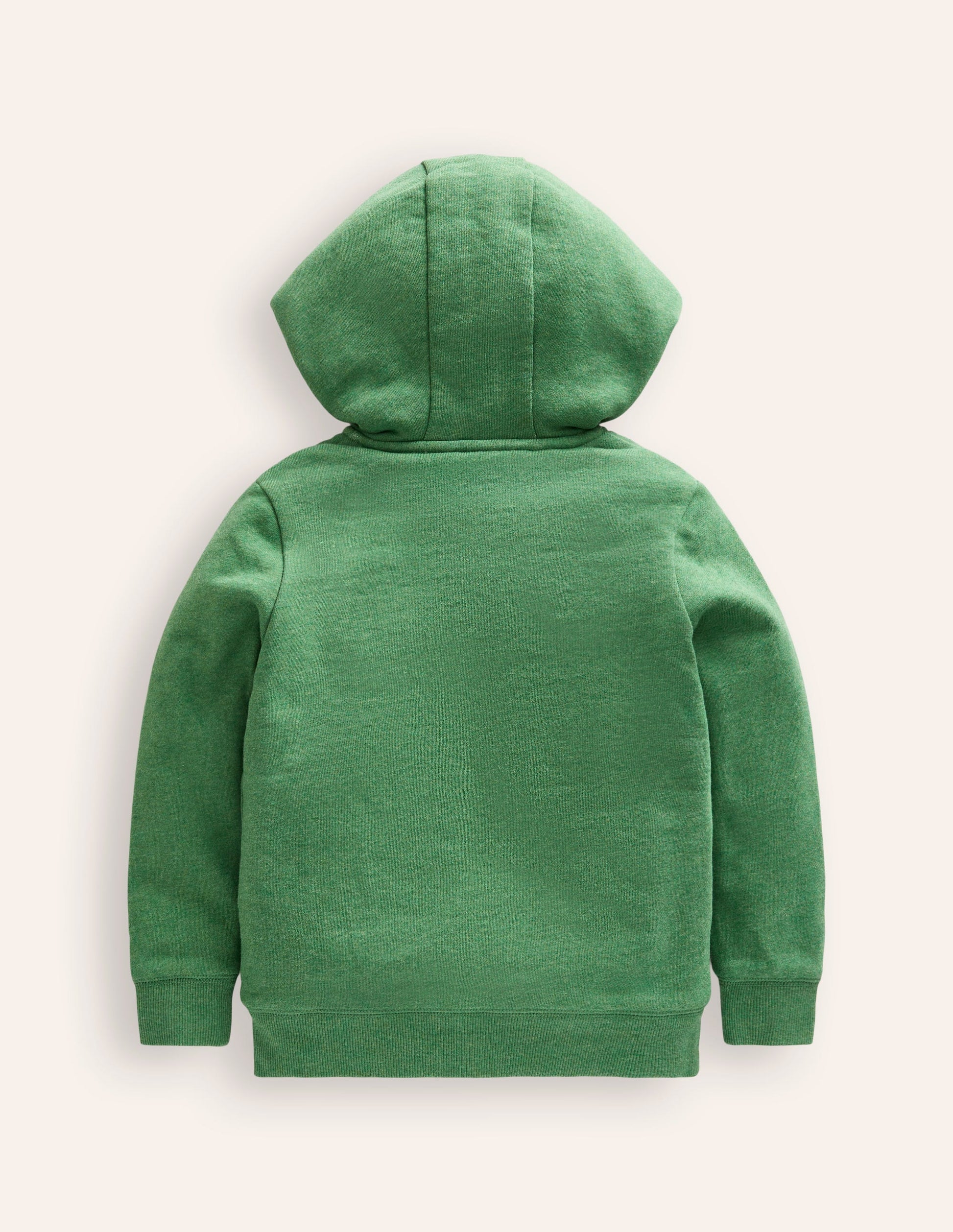 Shaggy-Lined Hoodie-Green Marl-2