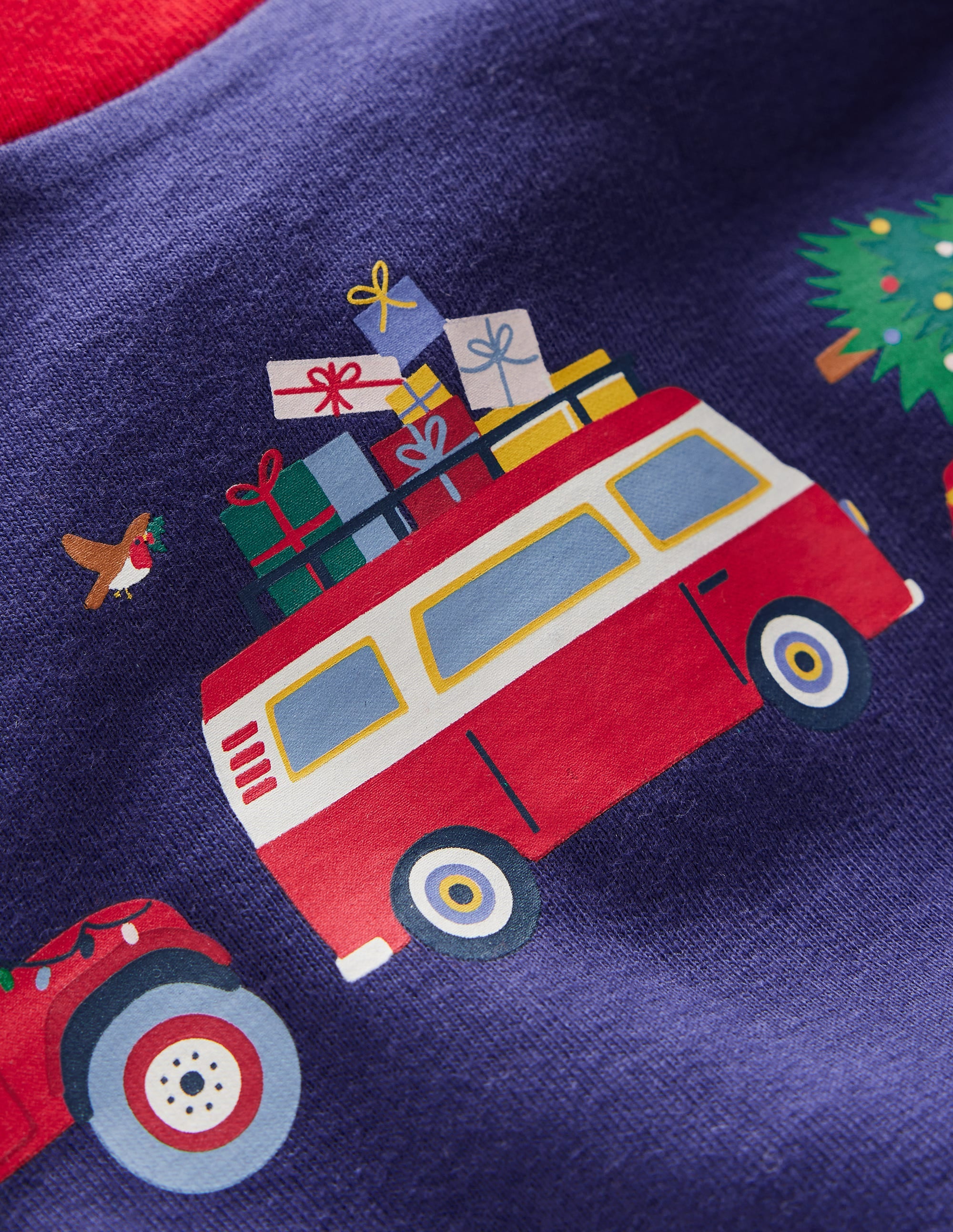Snug Long John Pyjamas-Christmas Cars - Image 3