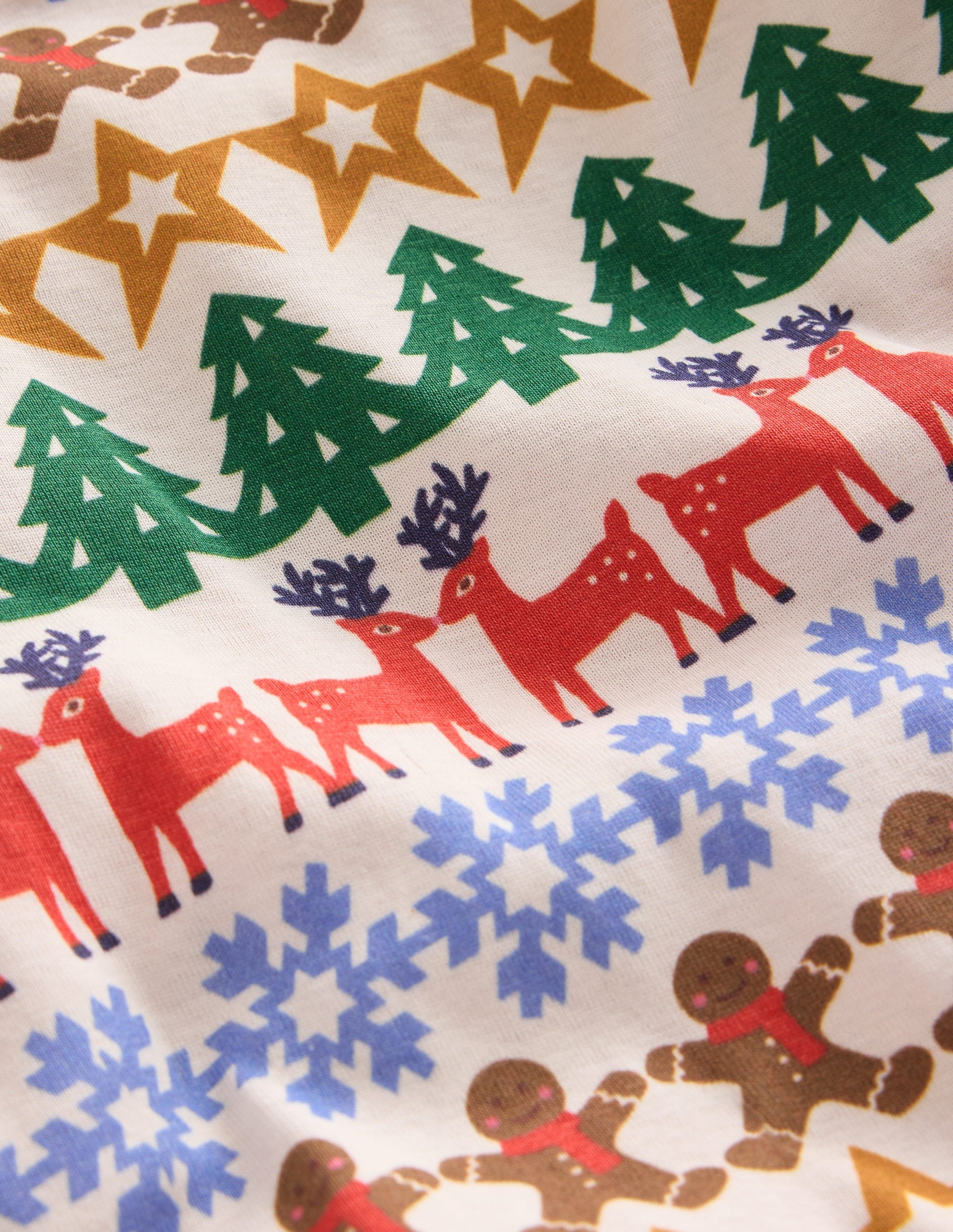 Snug Long John Pyjamas-Gingerbread Fair Isle-3