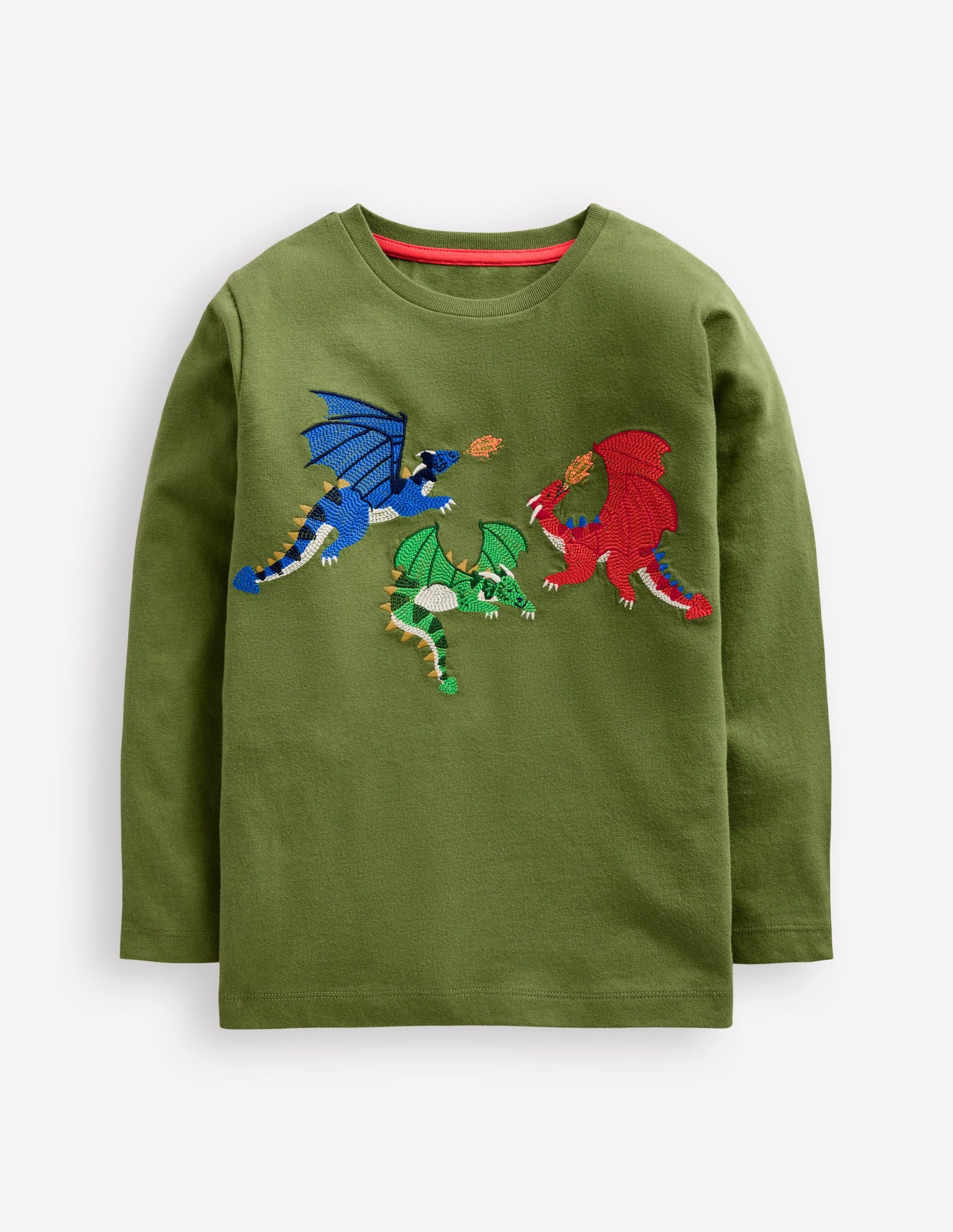 Superstitch Logo LS T-Shirt-Safari Green Dragon-1
