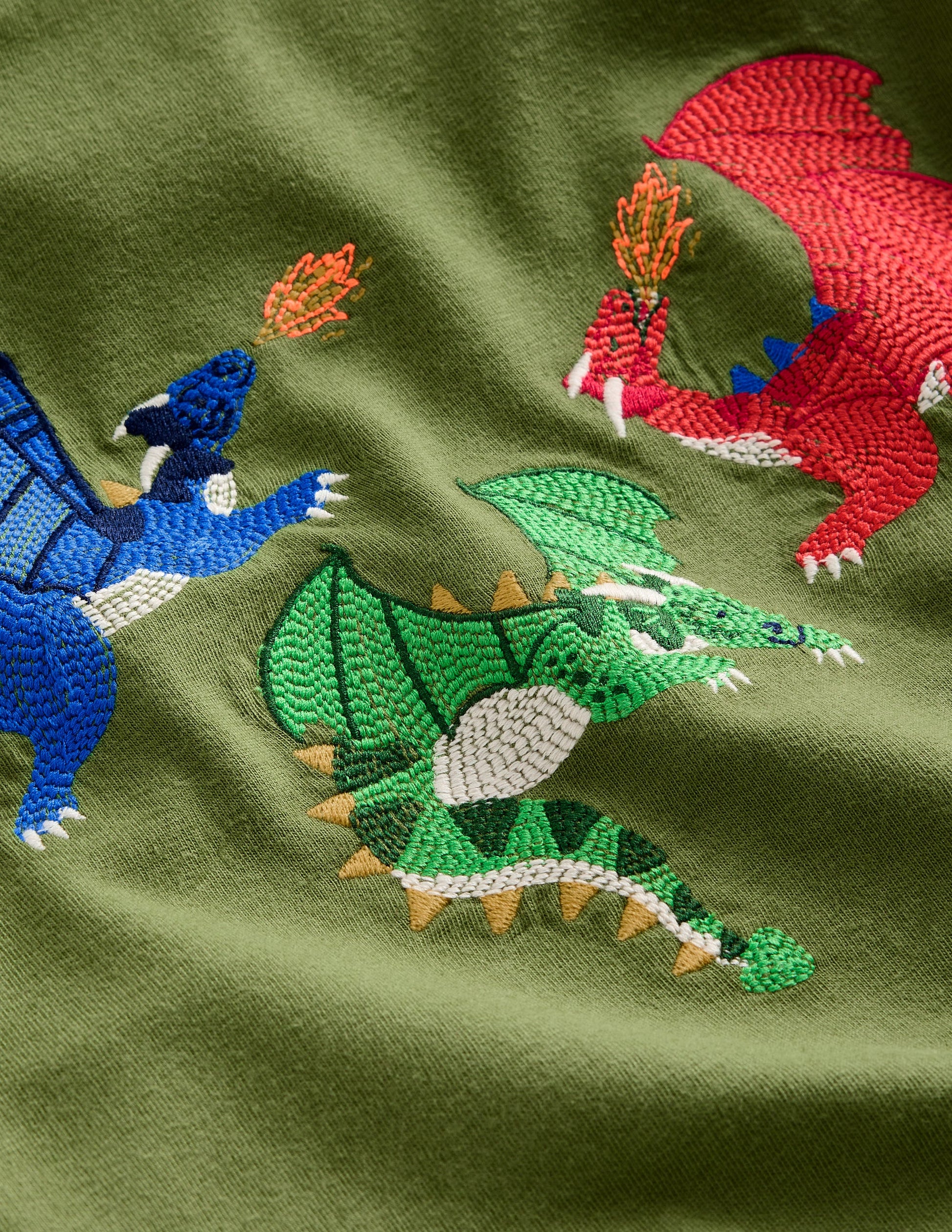 Superstitch Logo LS T-Shirt-Safari Green Dragon-3