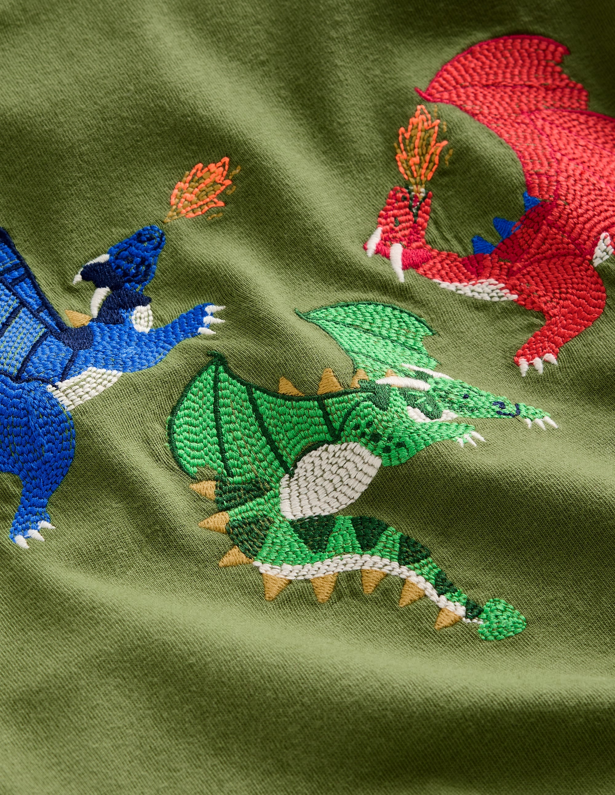 Superstitch Logo LS T-Shirt-Safari Green Dragon - Image 3