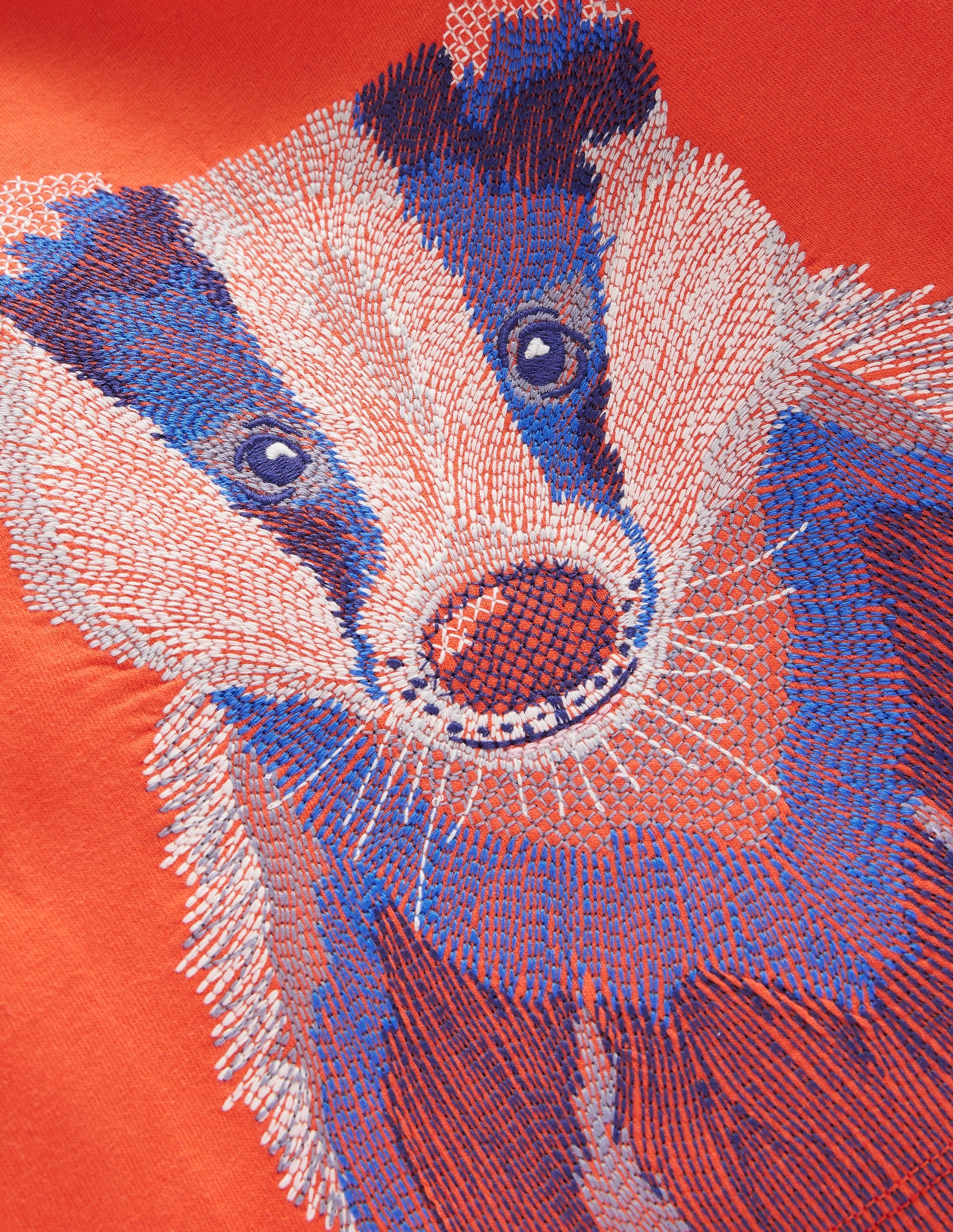 Superstitch T-shirt-Terracotta Orange Badger - Image 6