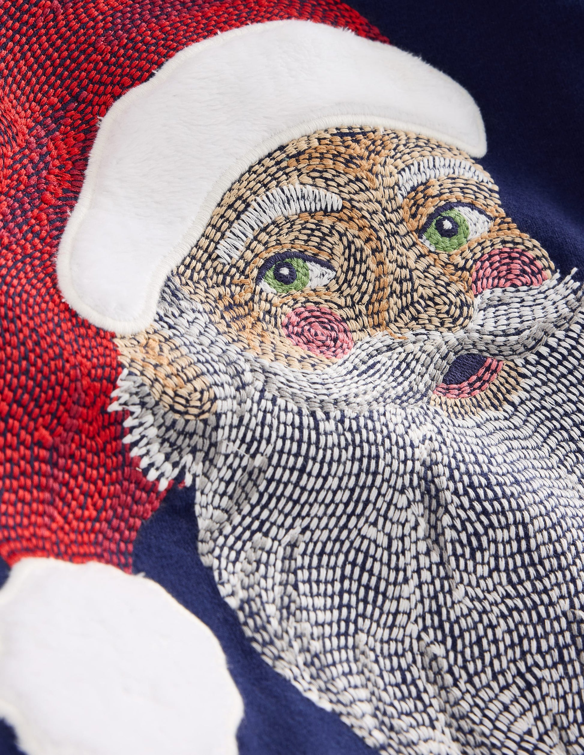 Superstitch T-shirt-College Navy Santa-3