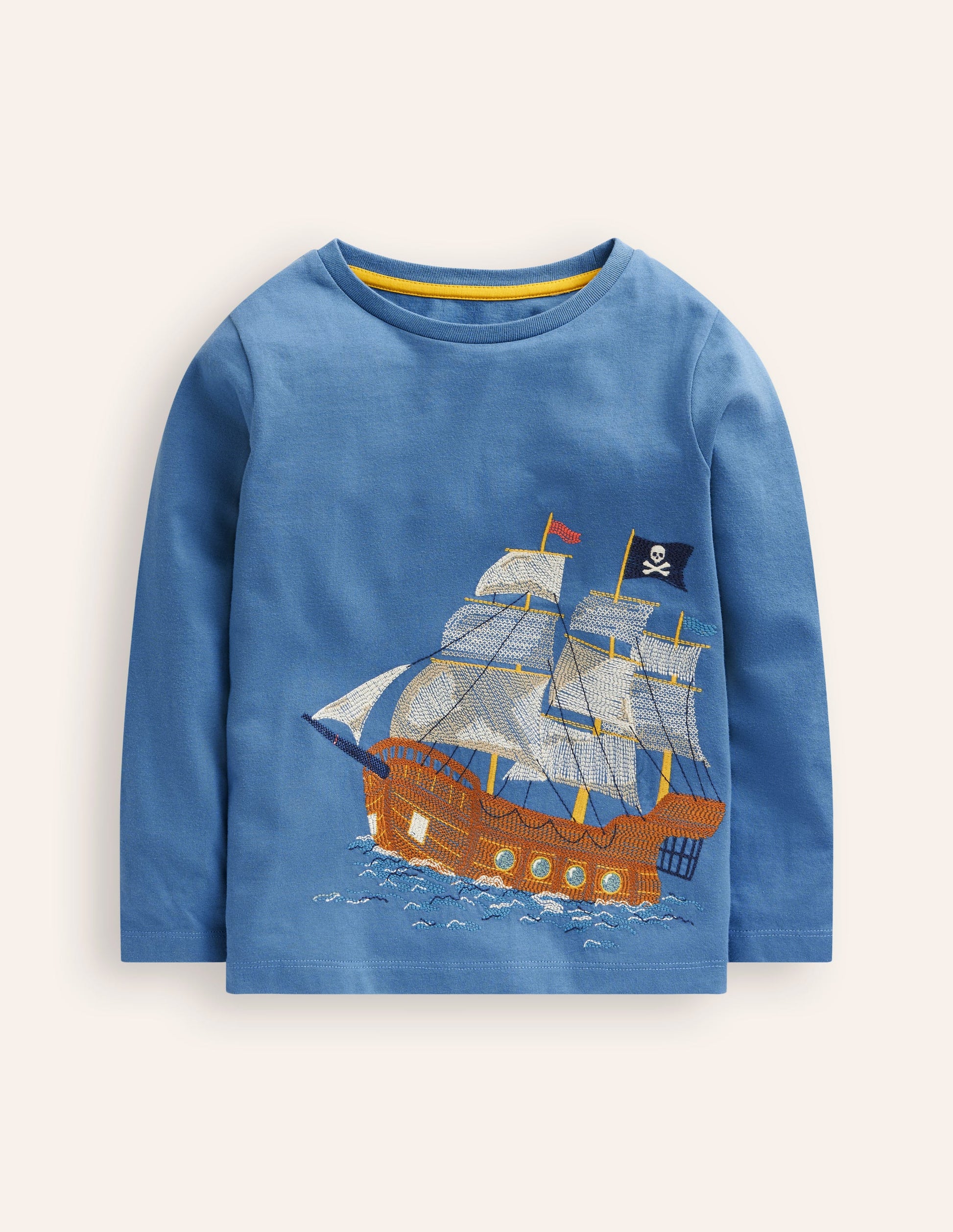 Superstitch T-shirt-Bluejay Pirate ship-4