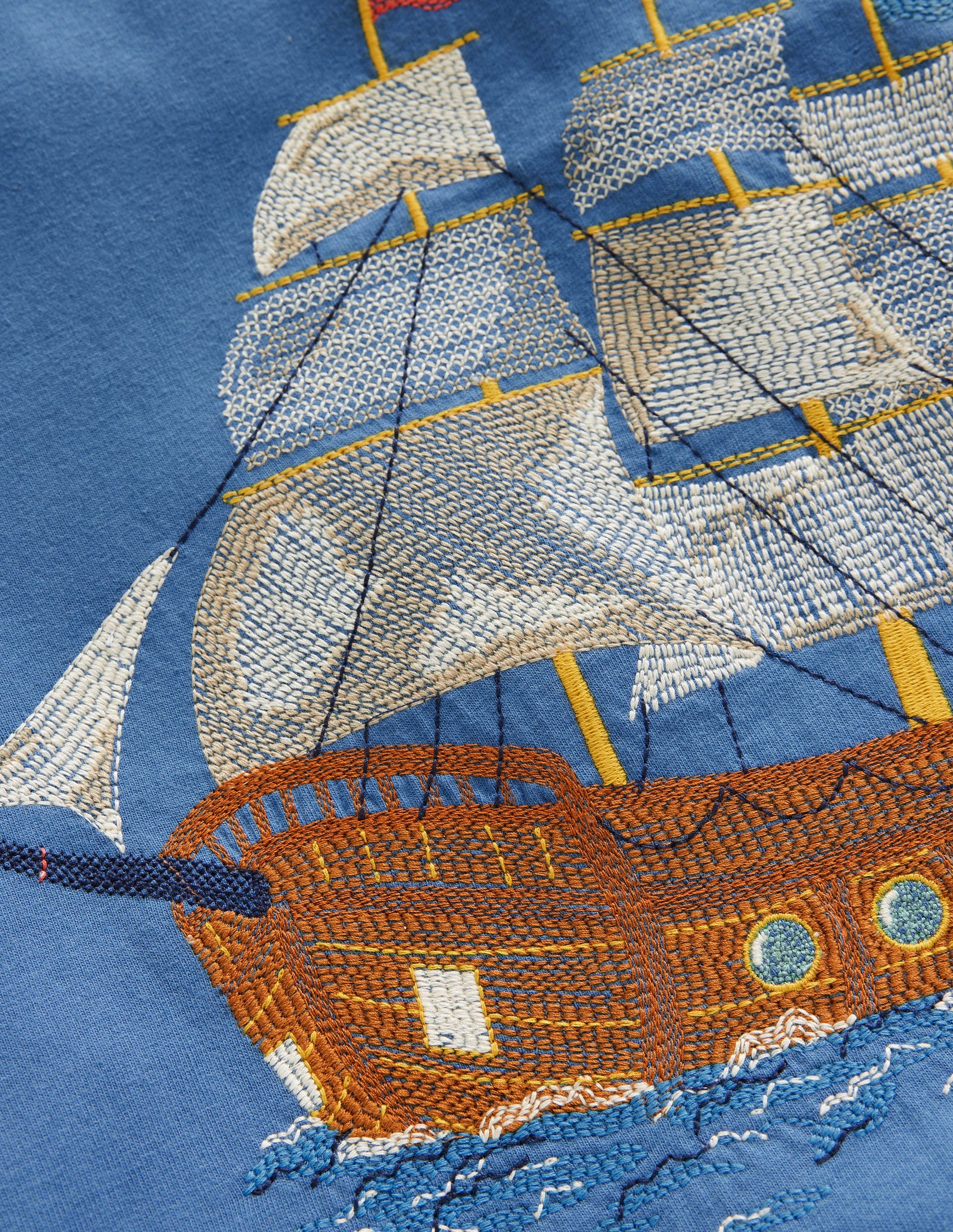 Superstitch T-shirt-Bluejay Pirate ship-6