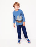 Superstitch T-shirt-Bluejay Pirate ship