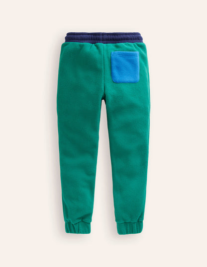 Cosy Fleece Joggers-Jewel Green Multi-2