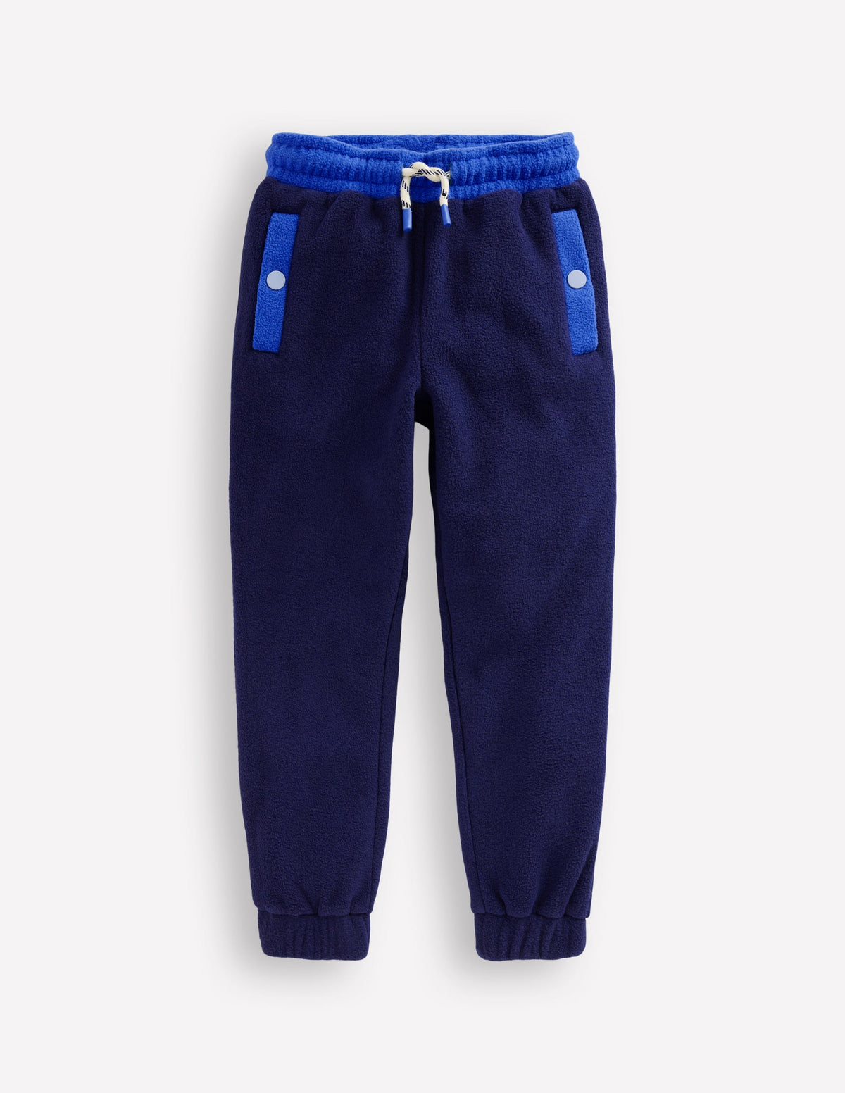 Cosy Fleece Joggers-College Navy Multi - Image 1
