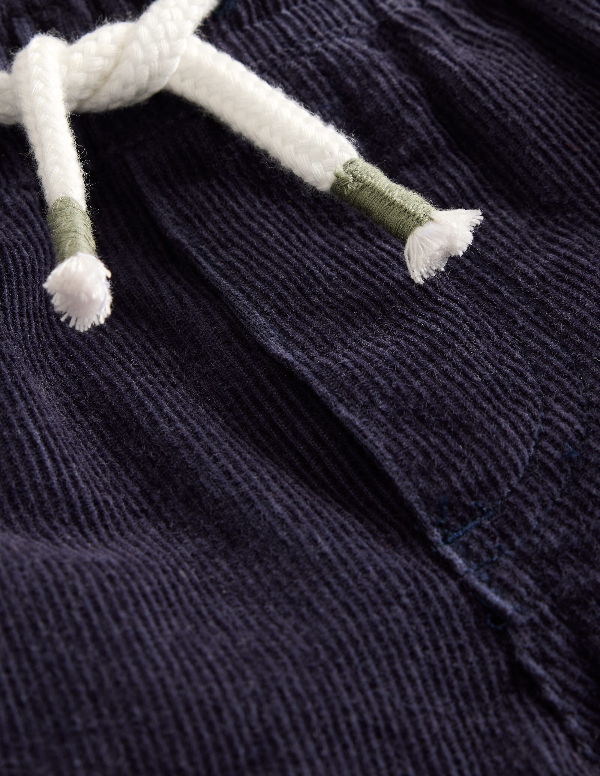 Pull-On Cord Cargo Trousers-French Navy - Image 3