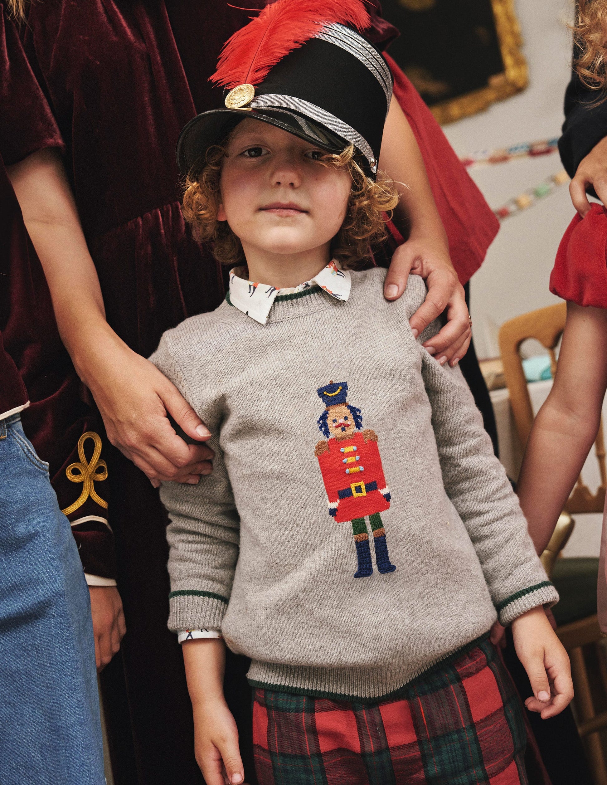 Fun Logo Jumper-Grey Marl Nutcracker-4