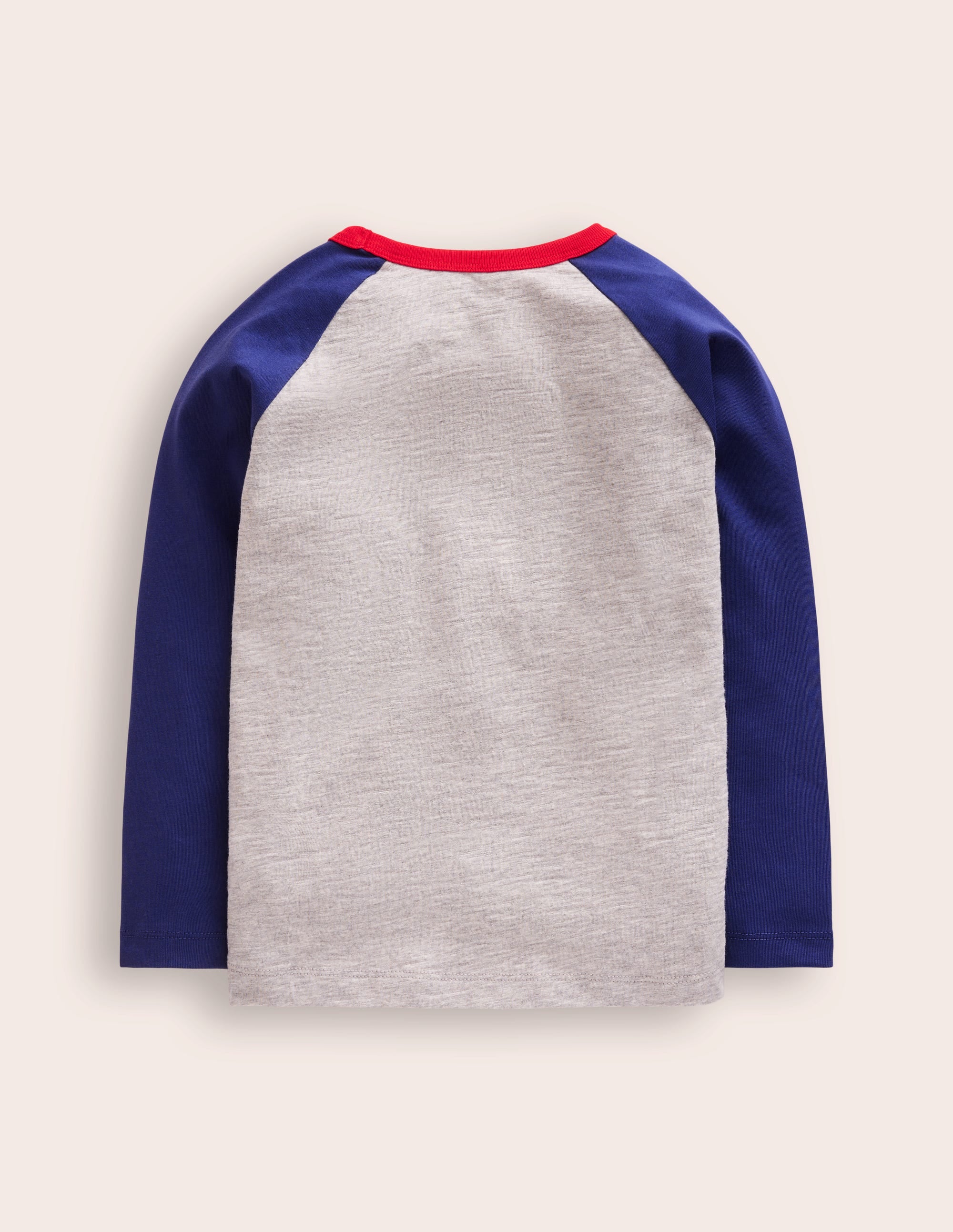 Festive Raglan T-Shirt-Grey Marl Moo-Dolph - Image 2