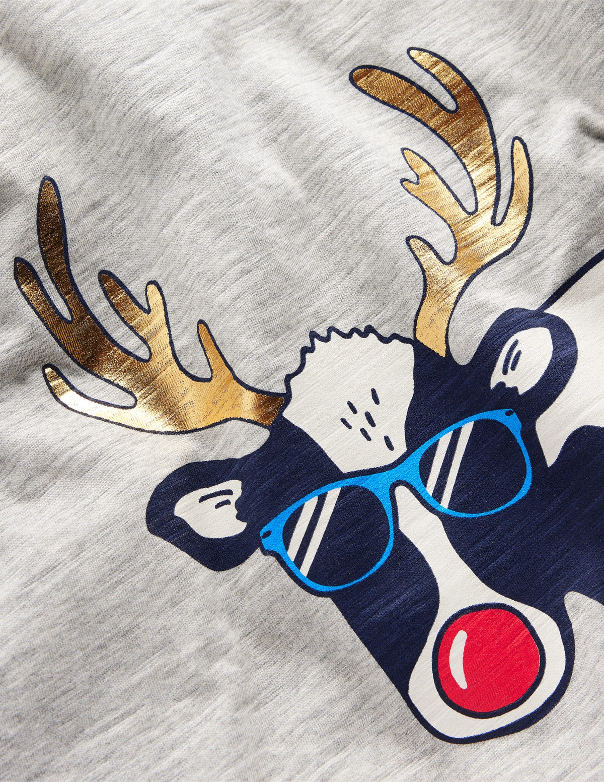 Festive Raglan T-Shirt-Grey Marl Moo-Dolph-3