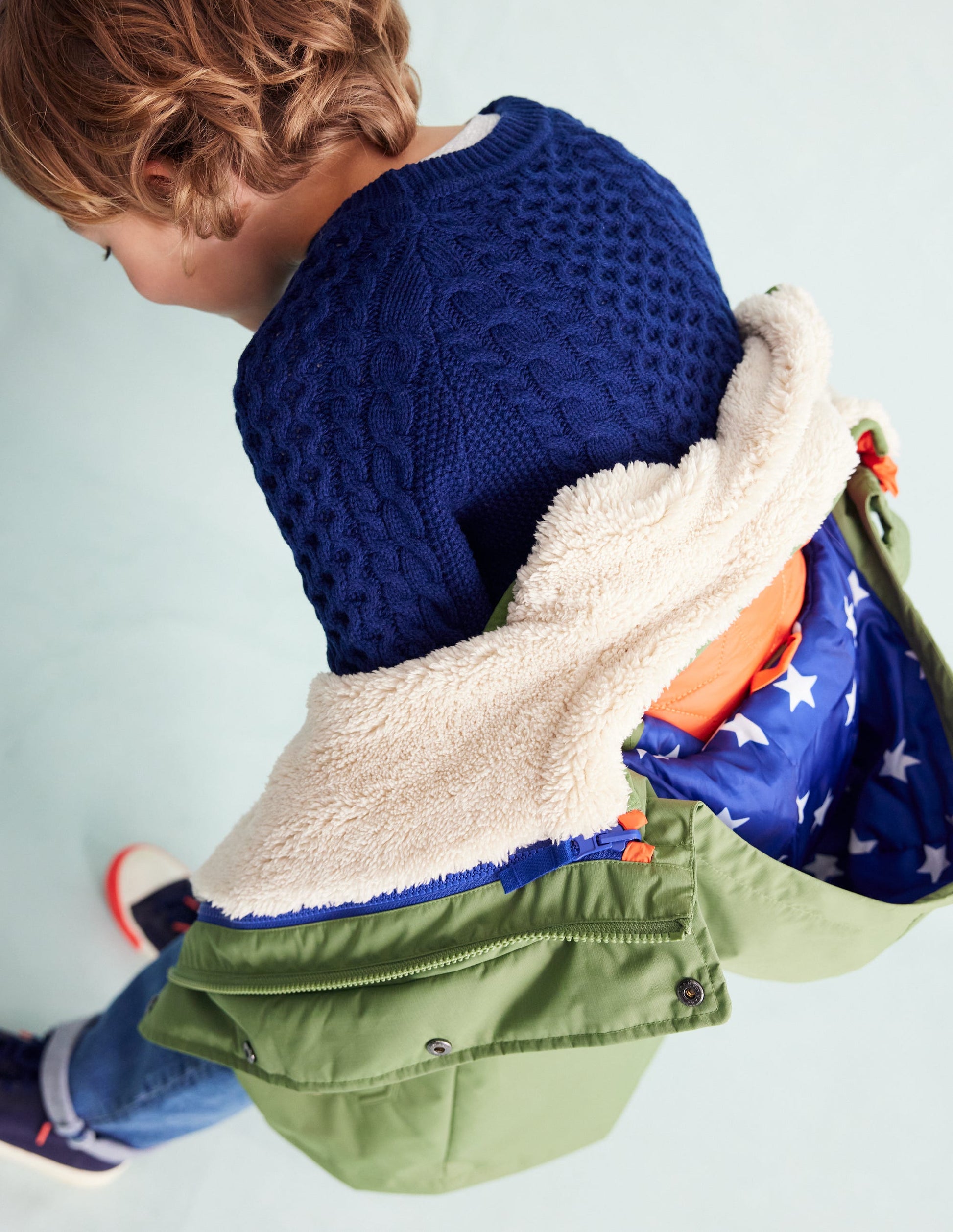 4-in-1 Waterproof Coat-Safari Green-9