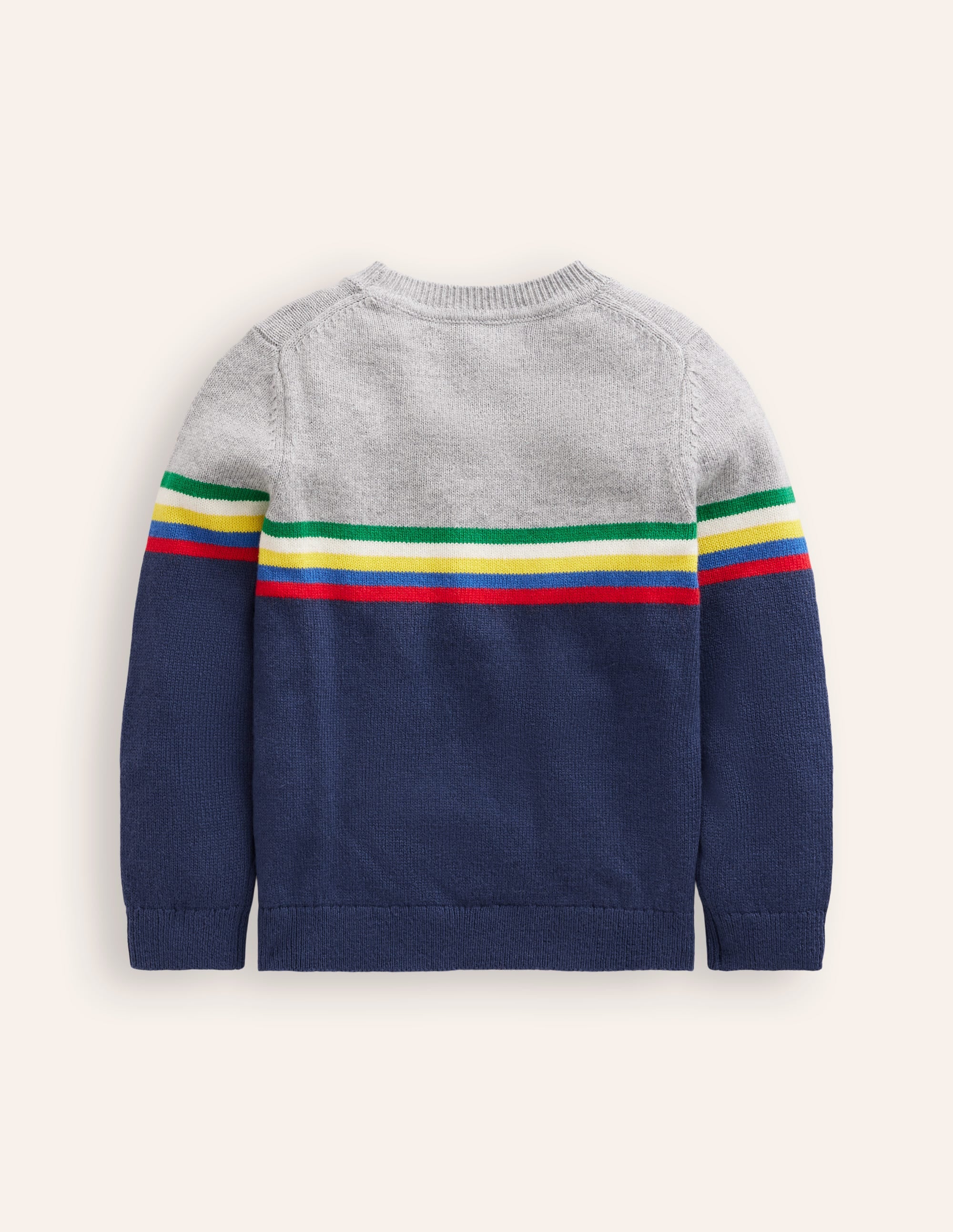 Colour Block Jumper-College Navy - Image 2
