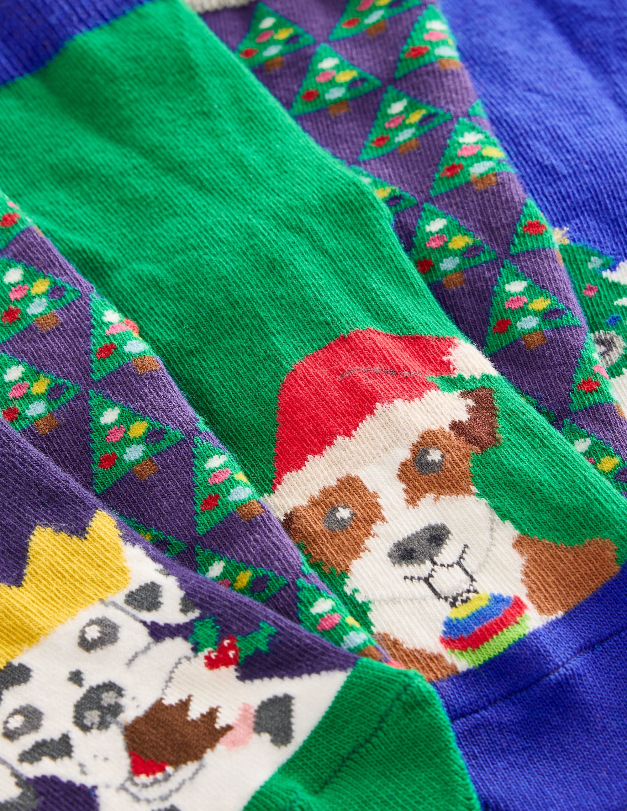 Socks 5 Pack-Multi Festive Dogs - Image 2
