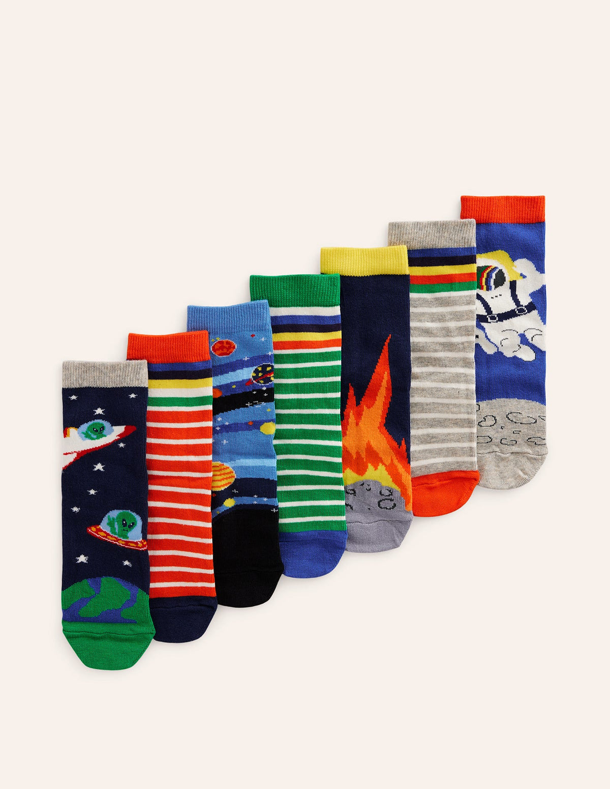 7-pack Socks-Multi Space-1