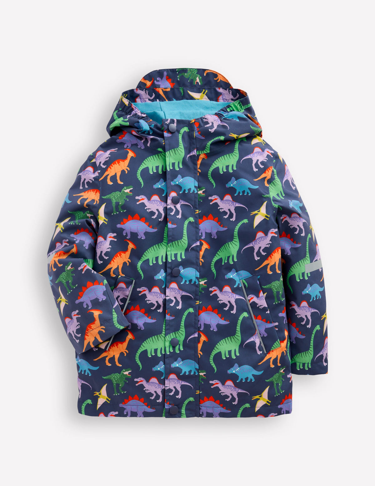 Waterproof Fisherman's Jacket-Robot Blue Dinos - Image 1
