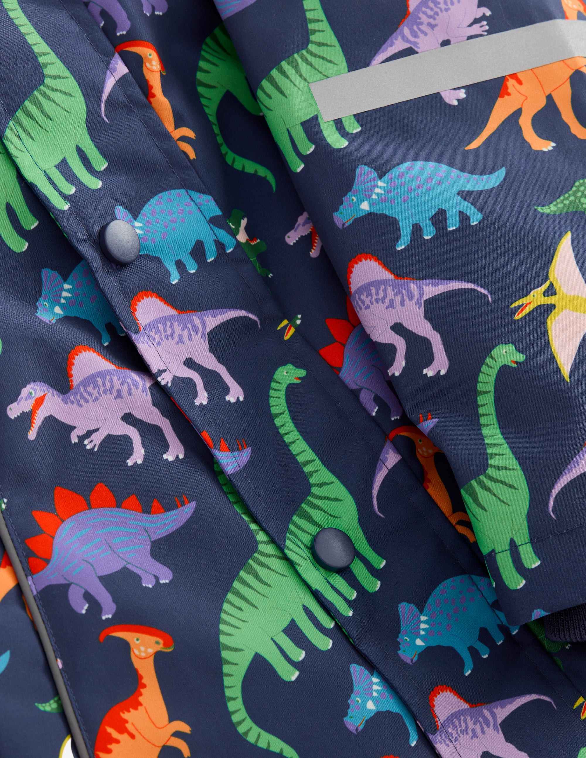 Waterproof Fisherman's Jacket-Robot Blue Dinos - Image 3