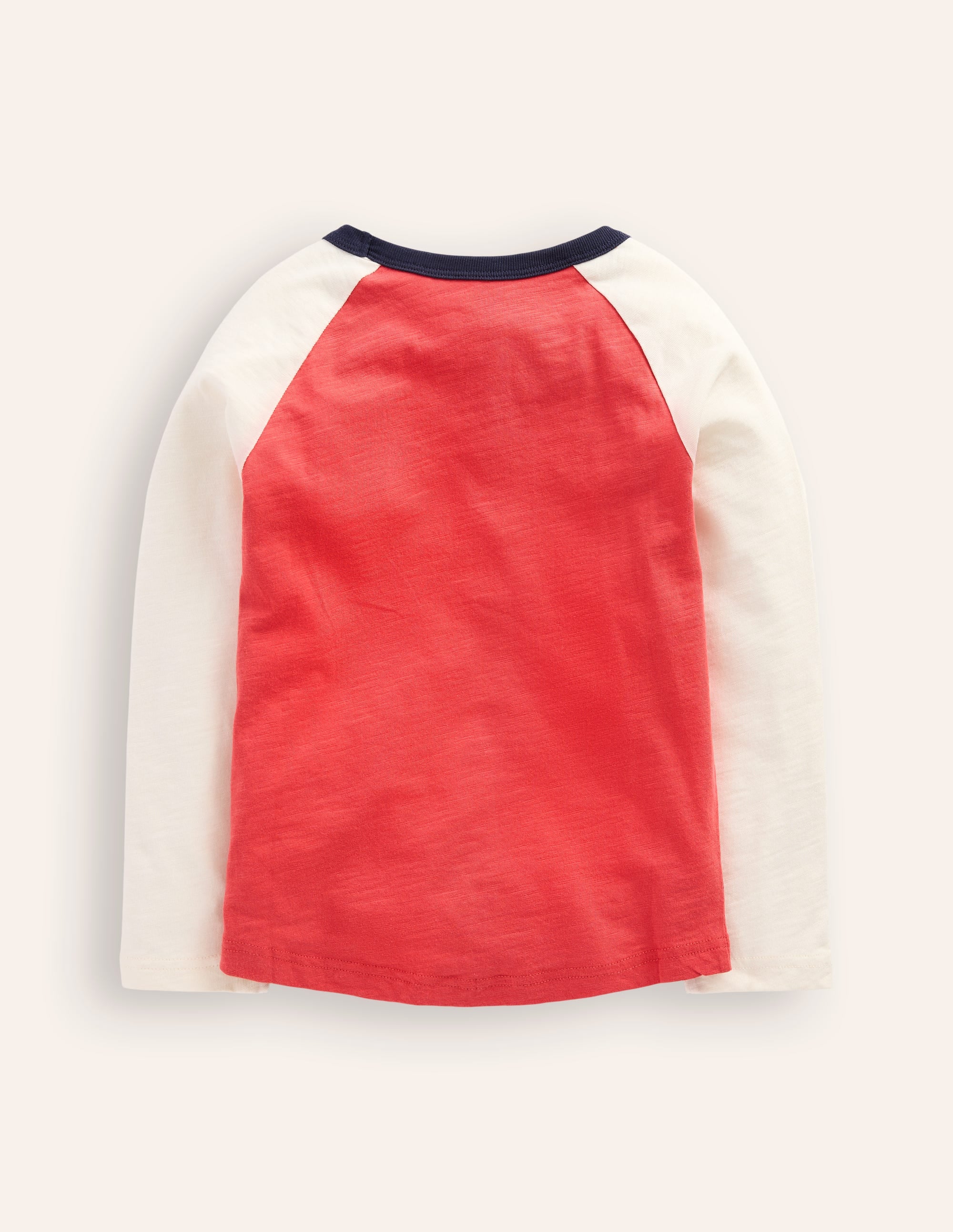 Printed Logo Raglan T-Shirt-Cherry Tomato Zepplin Airship - Image 2