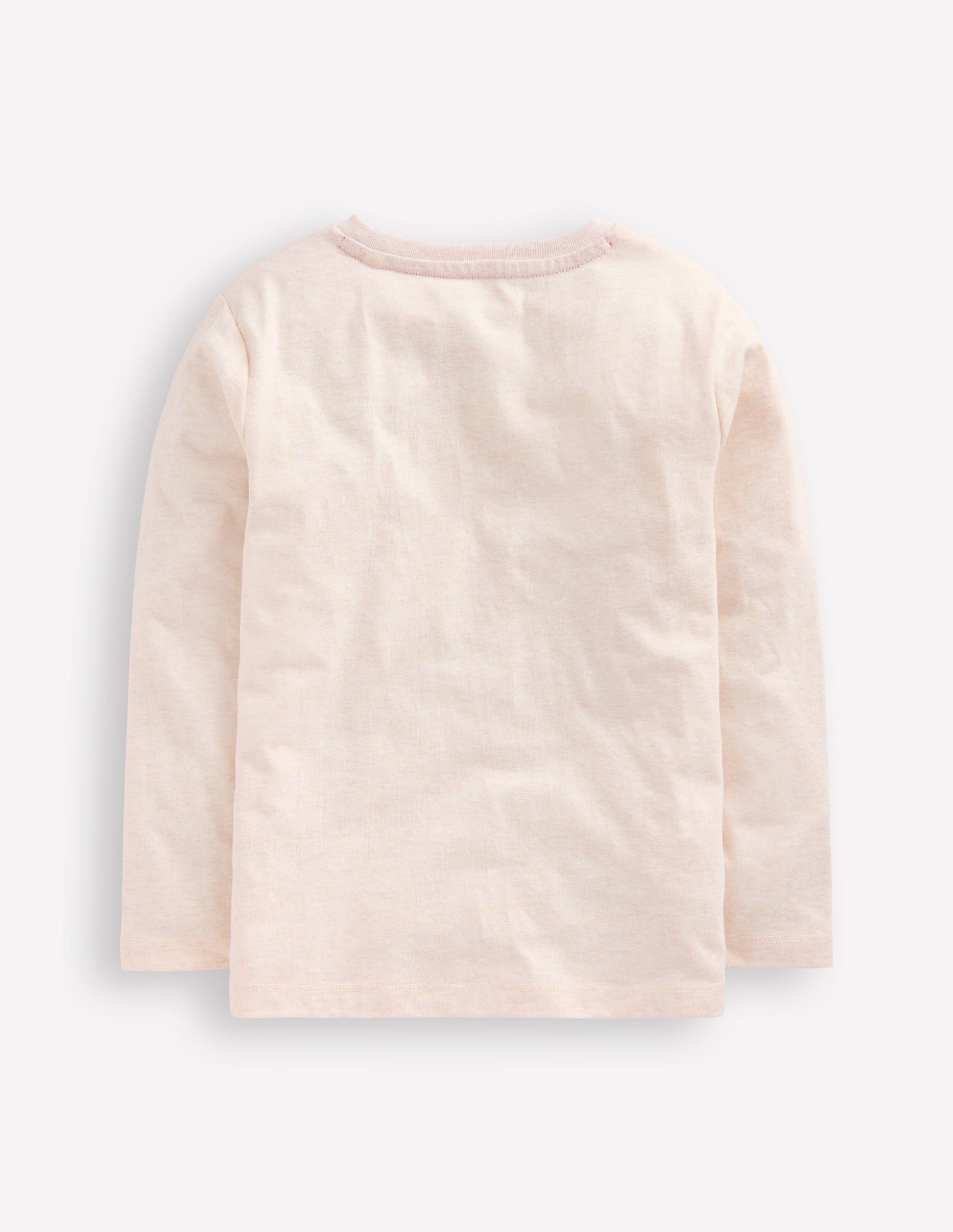 Fun Superstitch Grid T-Shirt-Oatmeal Marl Janet-2