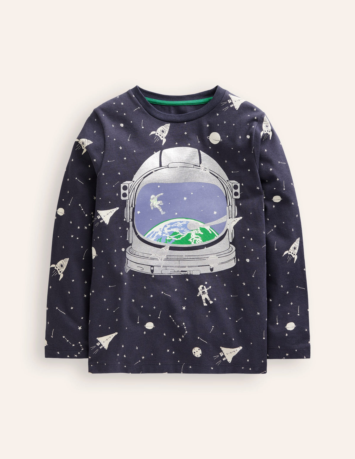 Glow-In-The-Dark T-Shirt-Smoke Astronaut-1