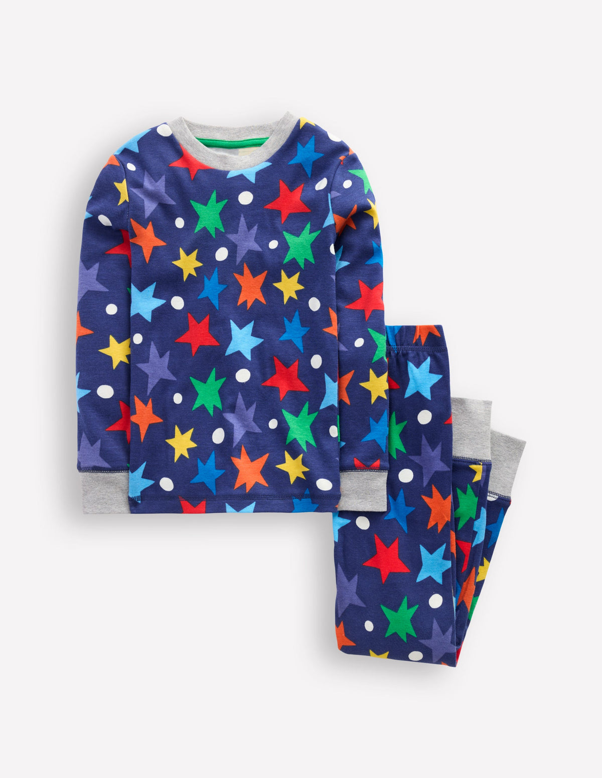 Snug Glow-In-The-Dark Pyjamas-Starboard Blue Stars-1