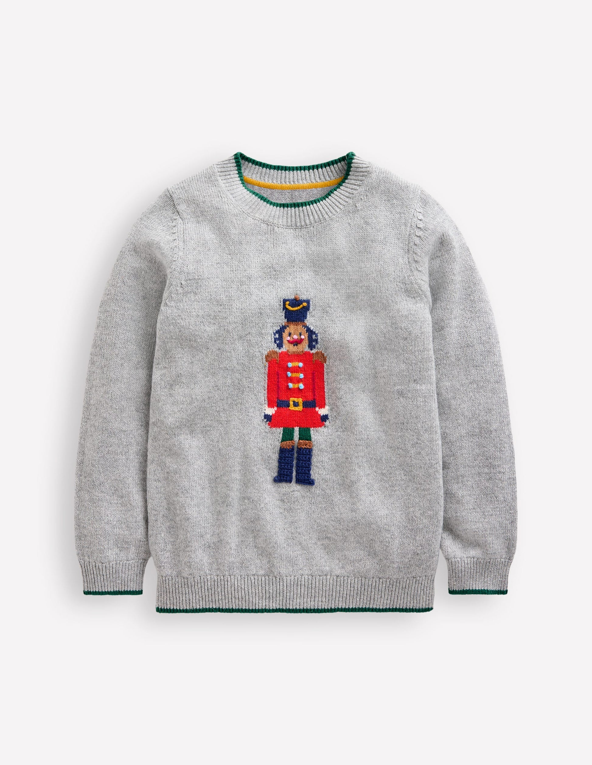 Fun Logo Jumper-Grey Marl Nutcracker-1