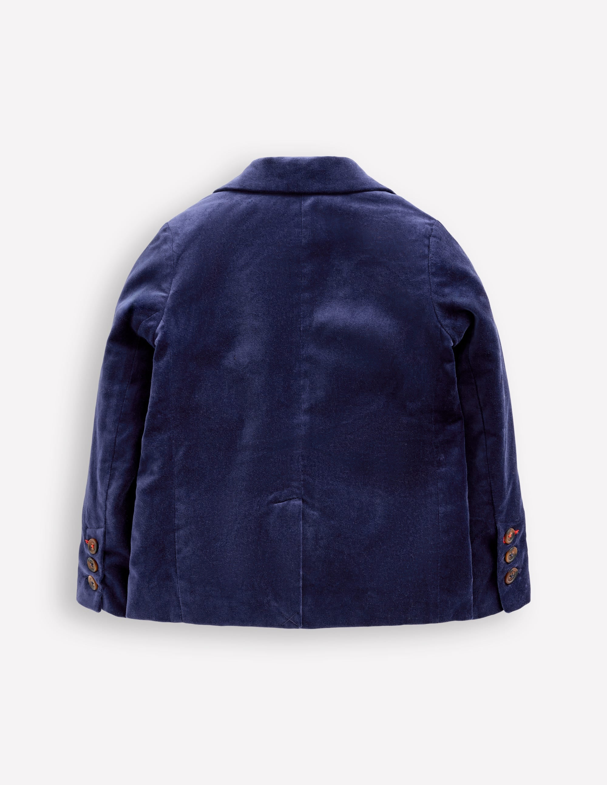 Classic Velvet Blazer-College Navy Velvet - Image 2