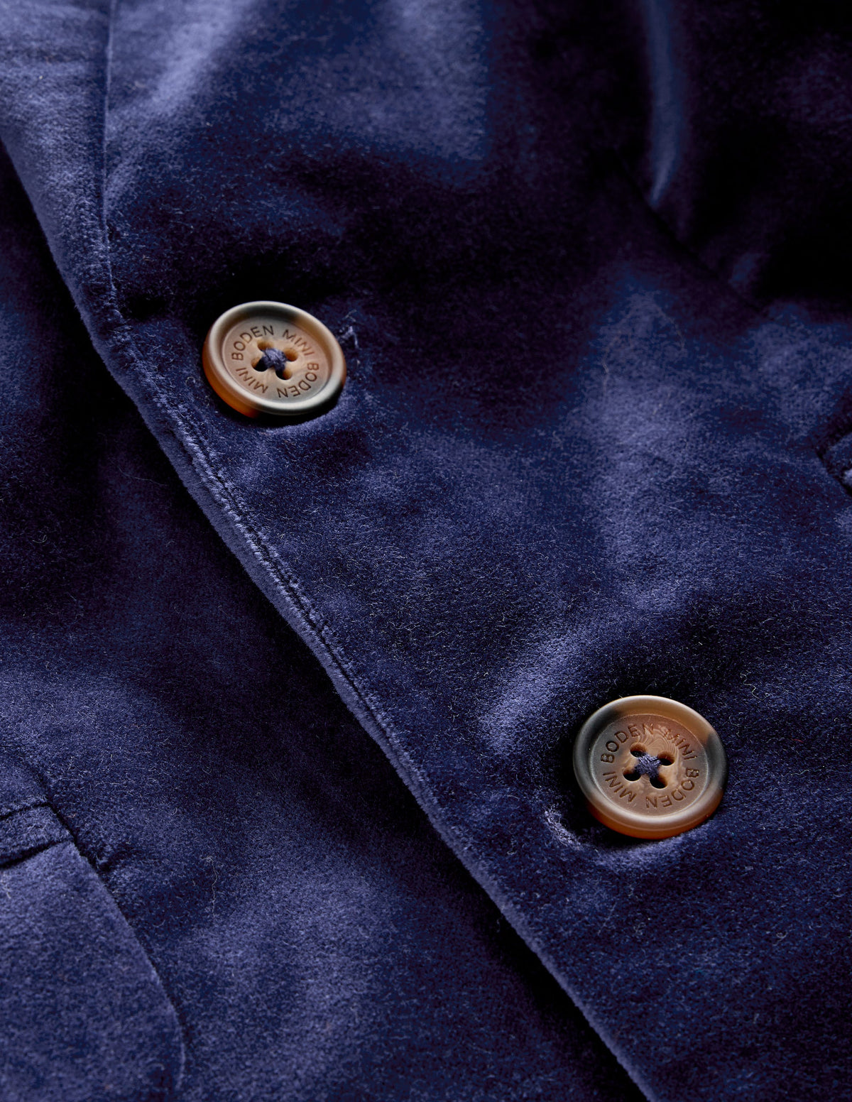 Classic Velvet Blazer-College Navy Velvet - Image 3