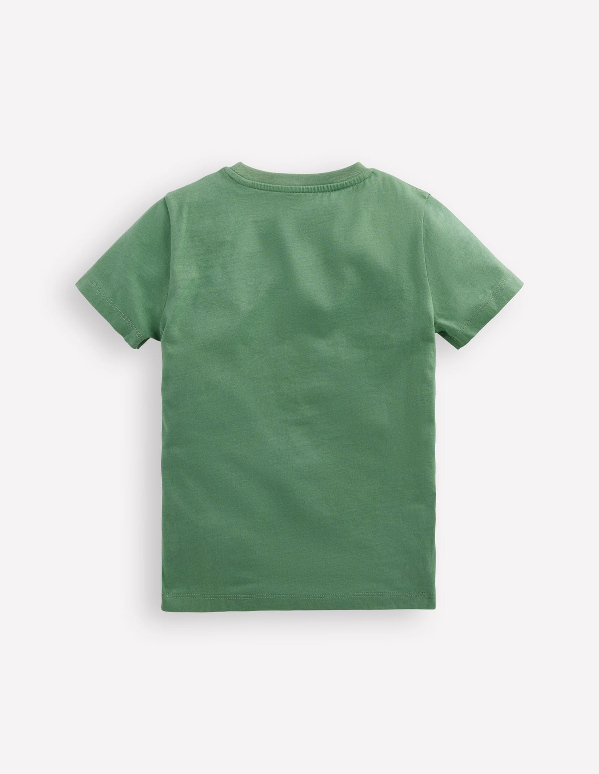 Zip Applique T-shirt-Newt Green Dinosaur - Image 2