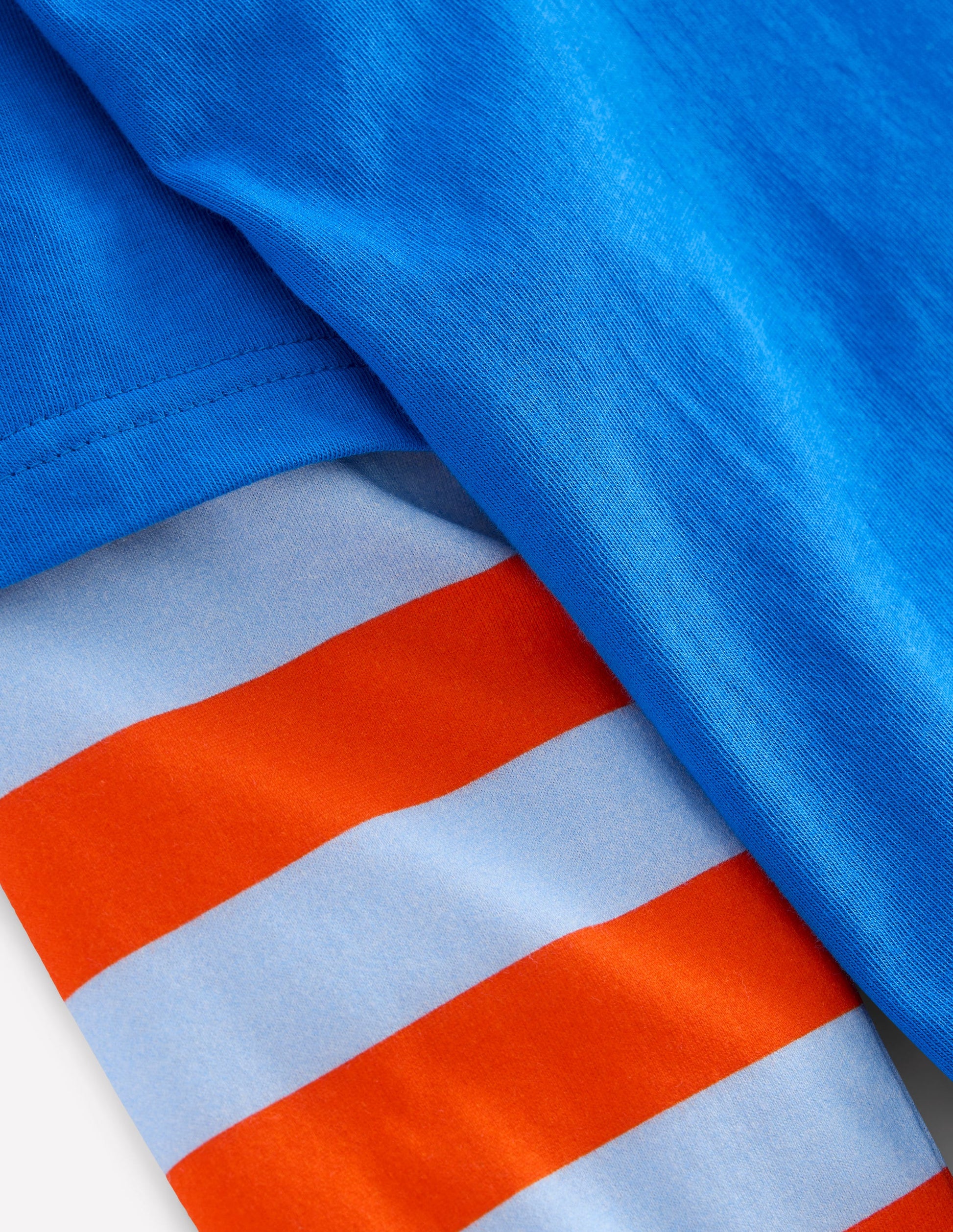 Mock Sleeve T-shirt-Kingfisher Blue-3