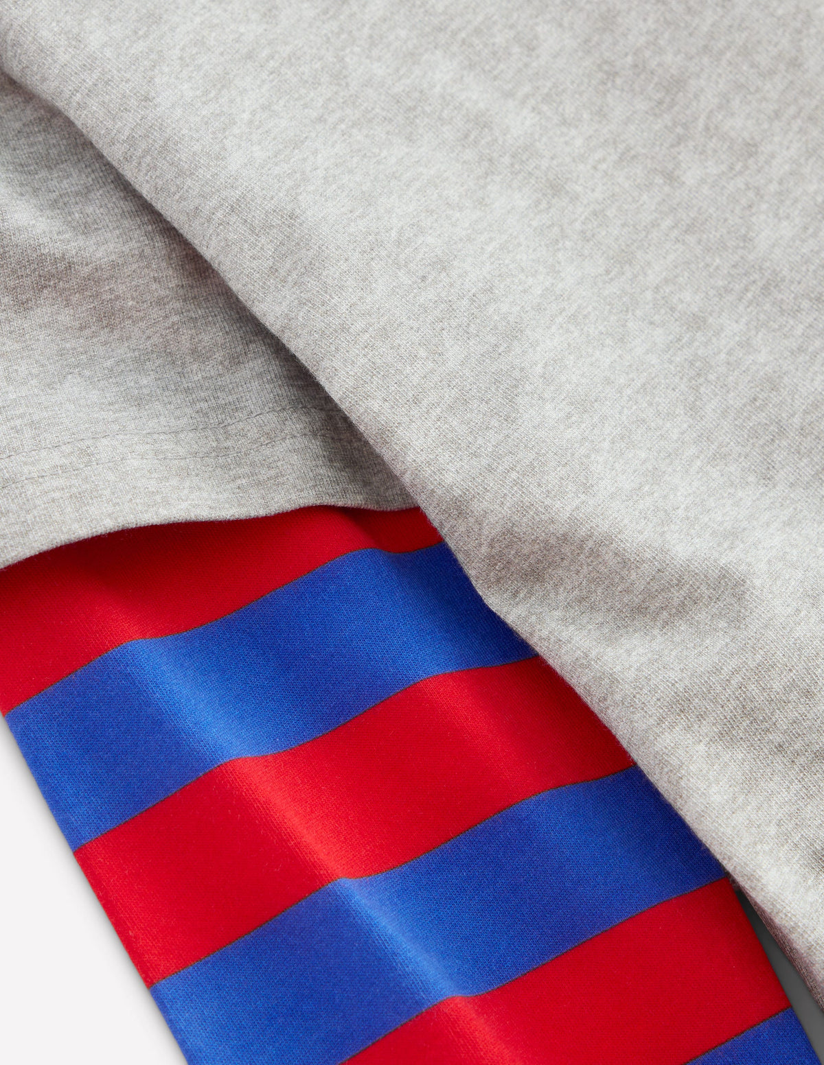 Mock Sleeve T-shirt-Grey Marl - Image 3