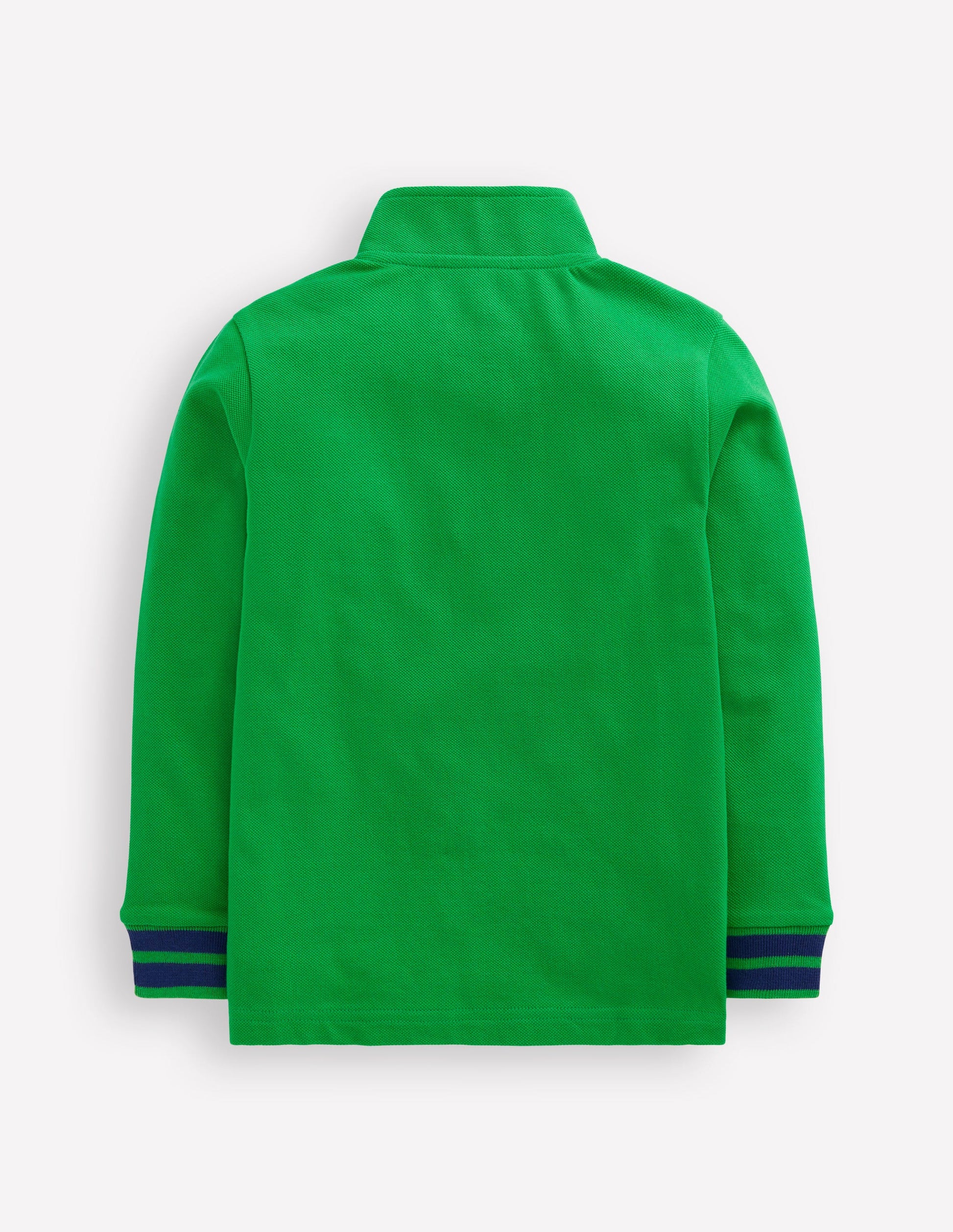 Pique Polo Half Zip-Sapling Green-2