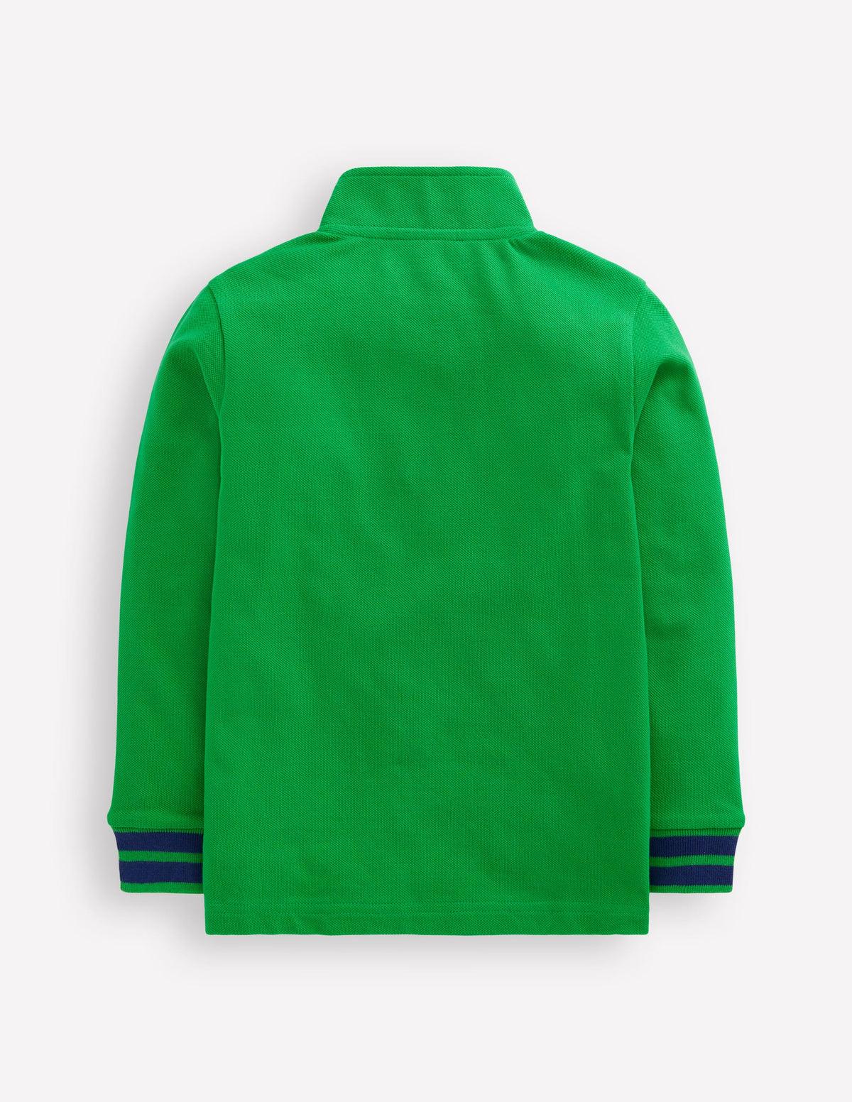 Pique Polo Half Zip-Sapling Green - Image 2