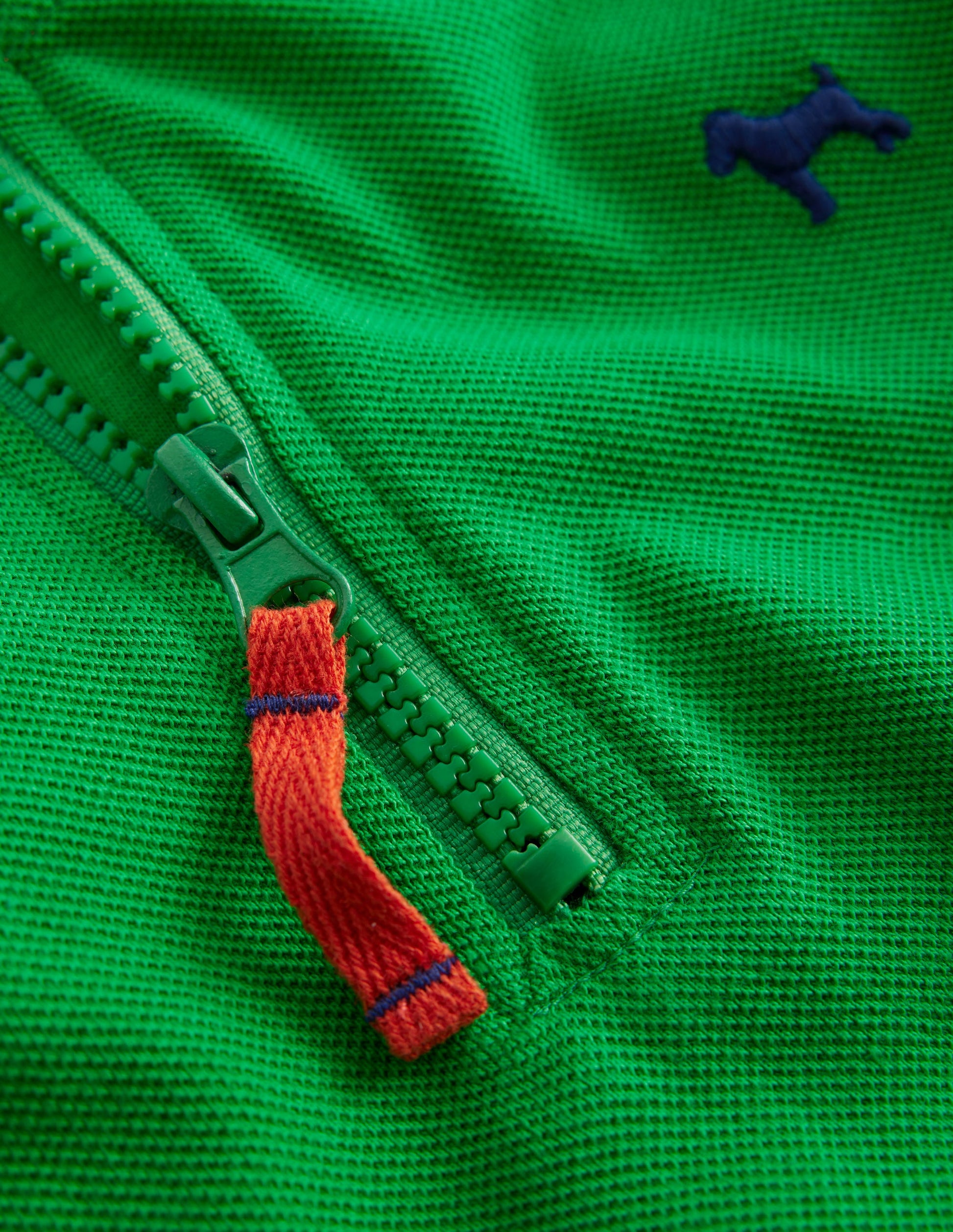 Pique Polo Half Zip-Sapling Green-3