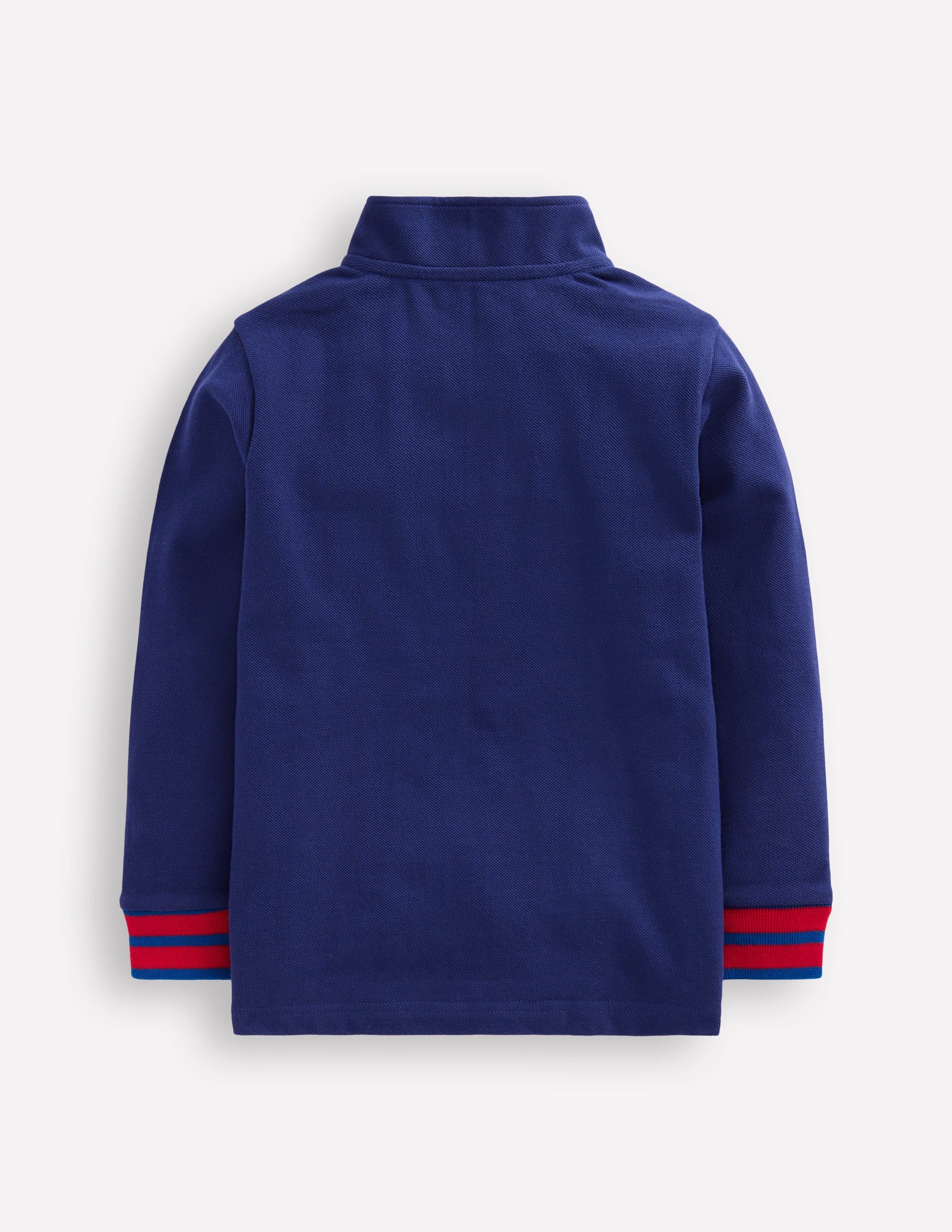 Pique Polo Half Zip-Starboard Blue - Image 2
