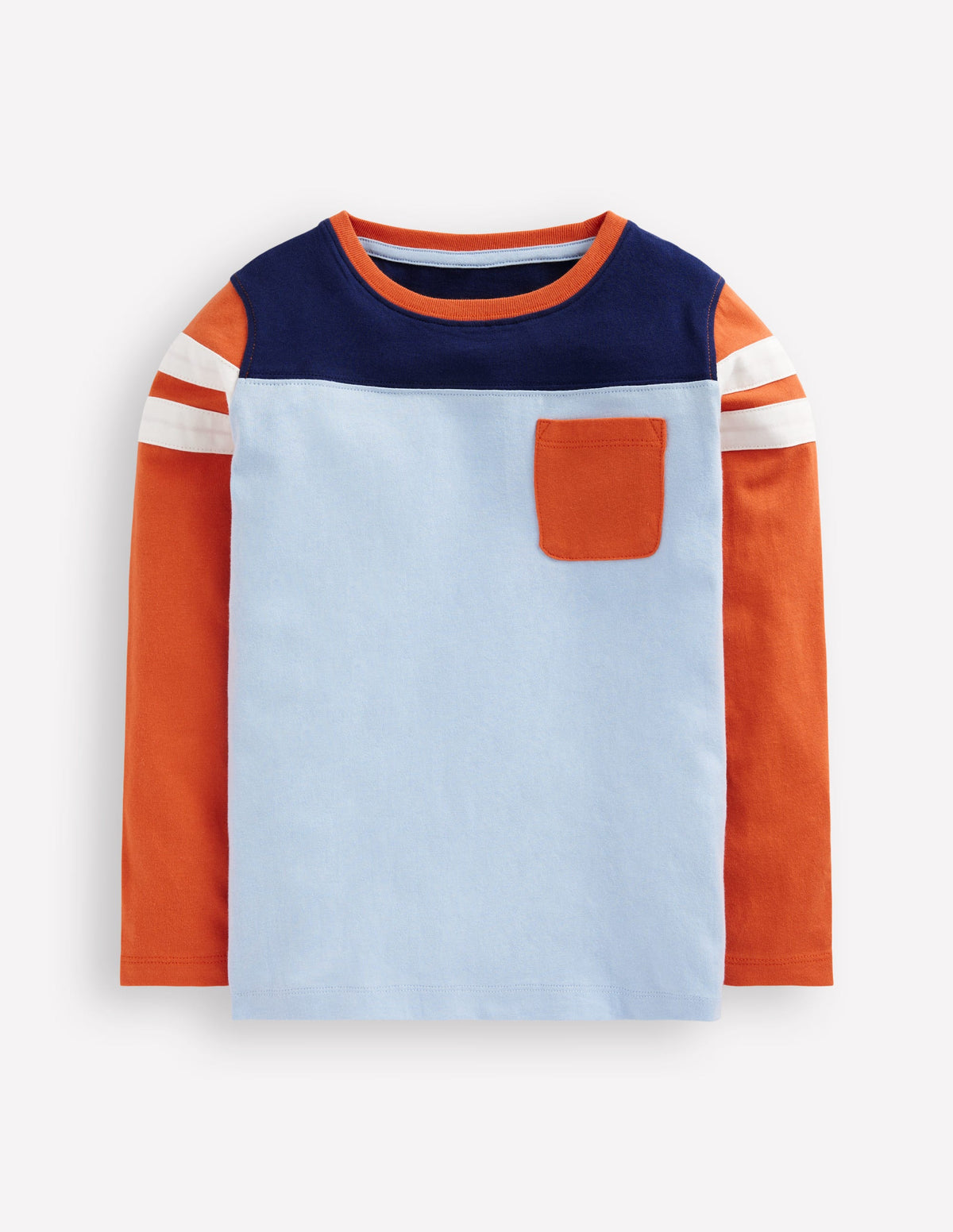 Colourblock T-Shirt-Glacier Blue Colourblock-1
