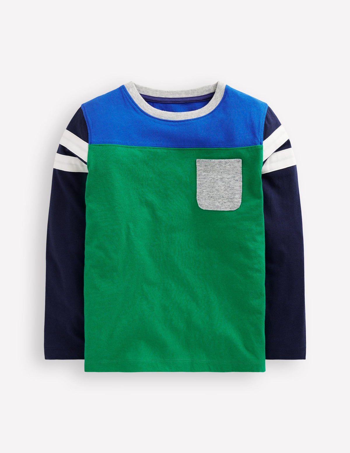 Colourblock T-Shirt-Sapling Green Colourblock-1