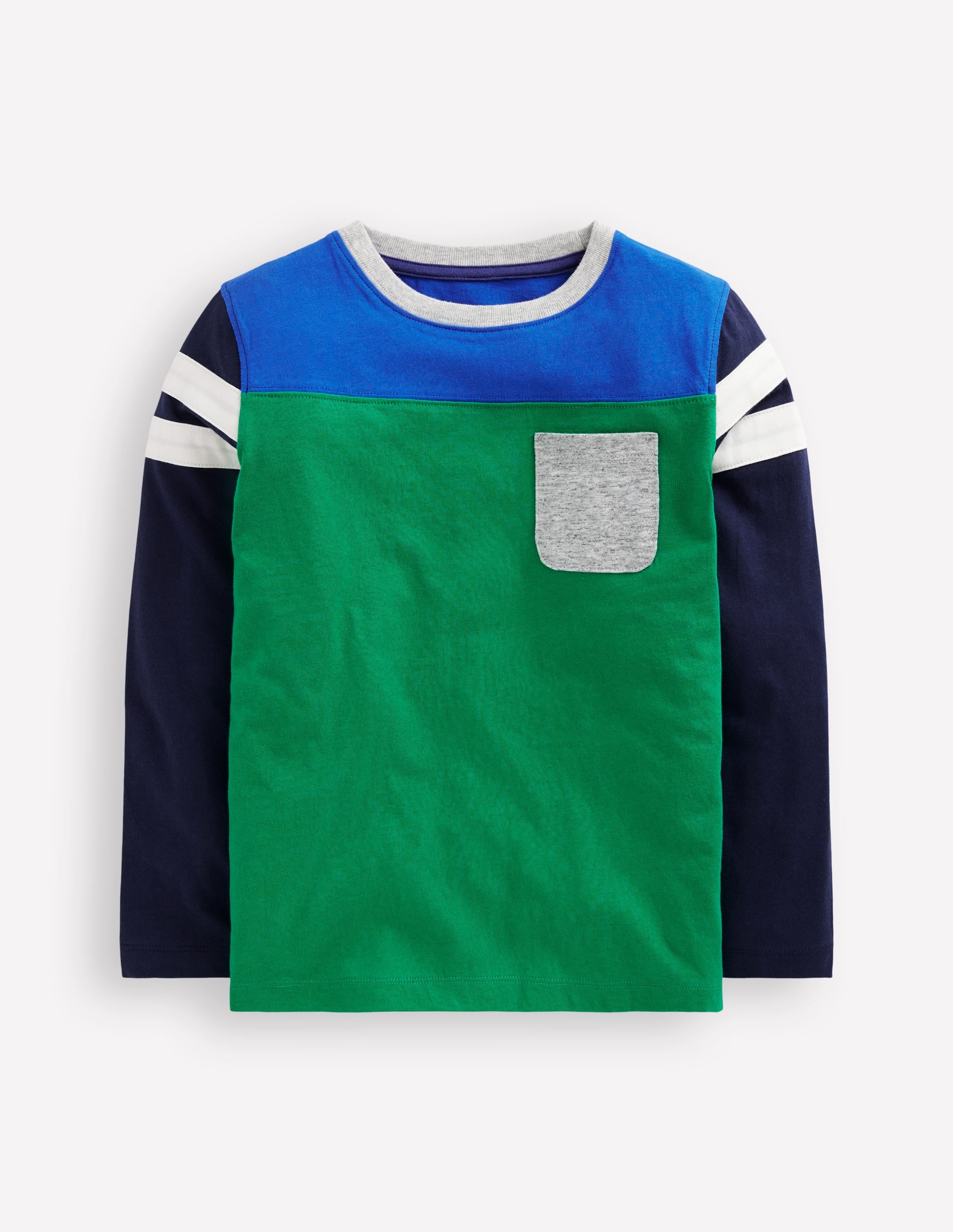 Colourblock T-Shirt-Sapling Green Colourblock - Image 1