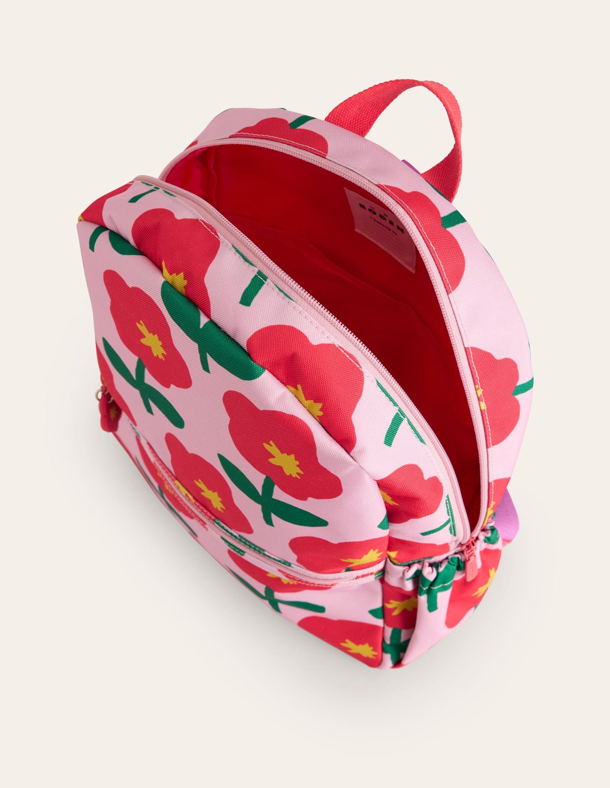 Backpack-Vintage Pink Cut Out Flower-3