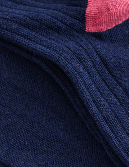 Ribbed Tights-French Navy-3