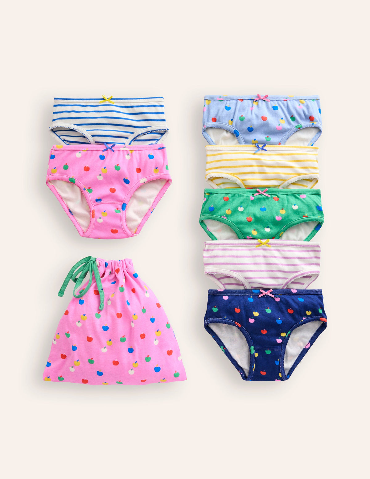 Pants 7 Pack-Multi Apples-1