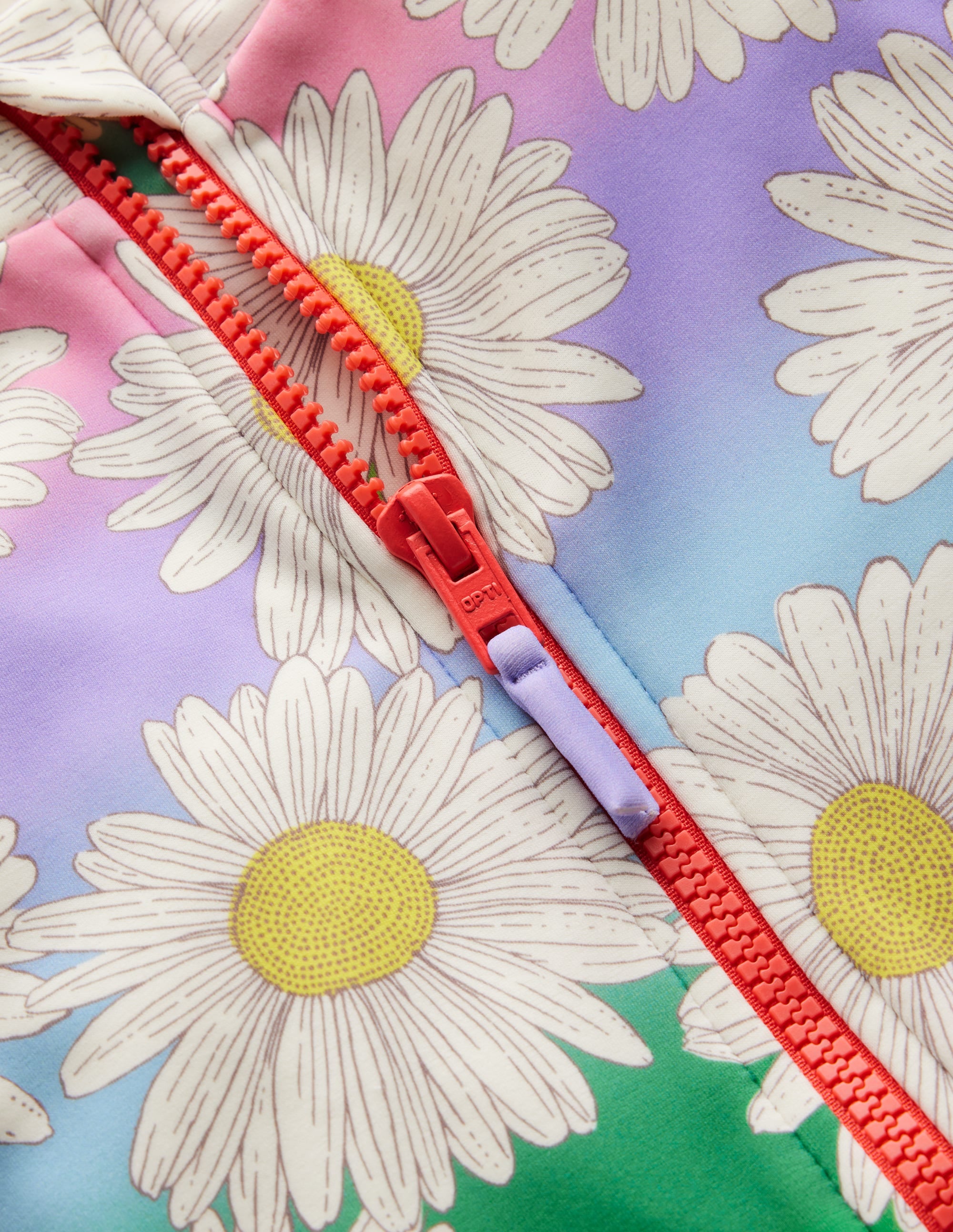 Short-sleeved Swimsuit-Multi Ombre Daisy - Image 3