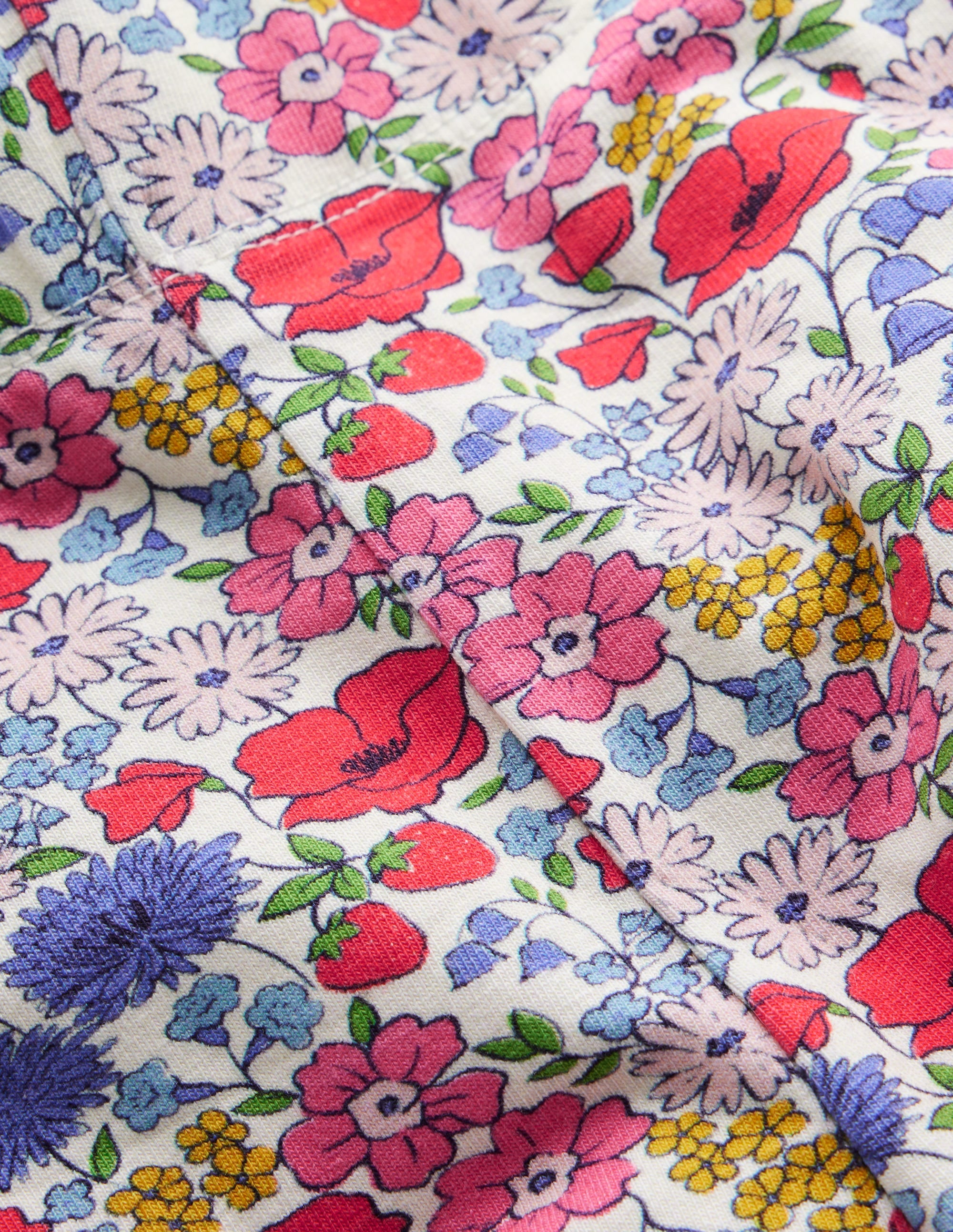 Fun Cropped Leggings-Multi Flowerbed - Image 3