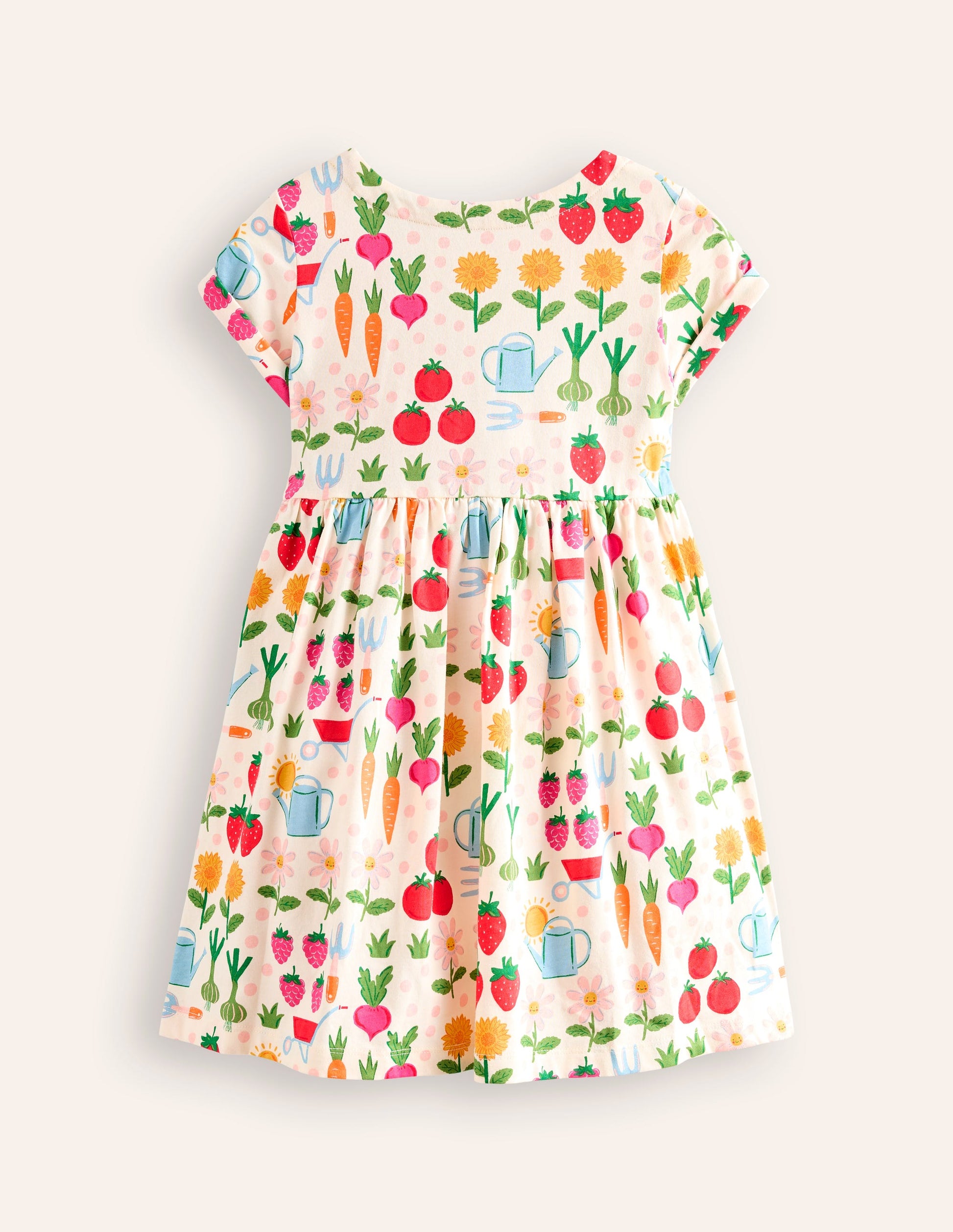 Short-sleeved Fun Jersey Dress-Multi Grow Your Own-2