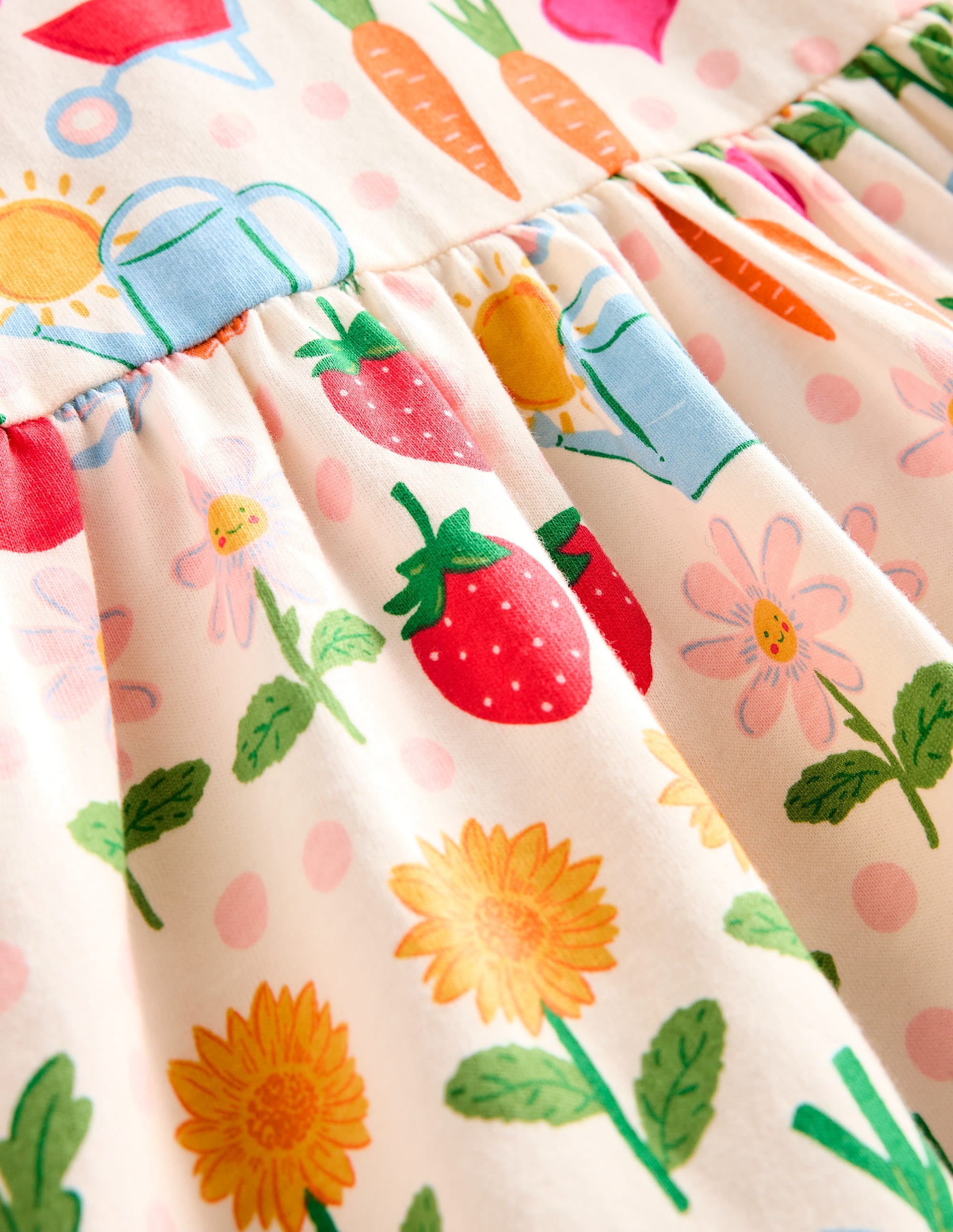 Short-sleeved Fun Jersey Dress-Multi Grow Your Own - Image 3