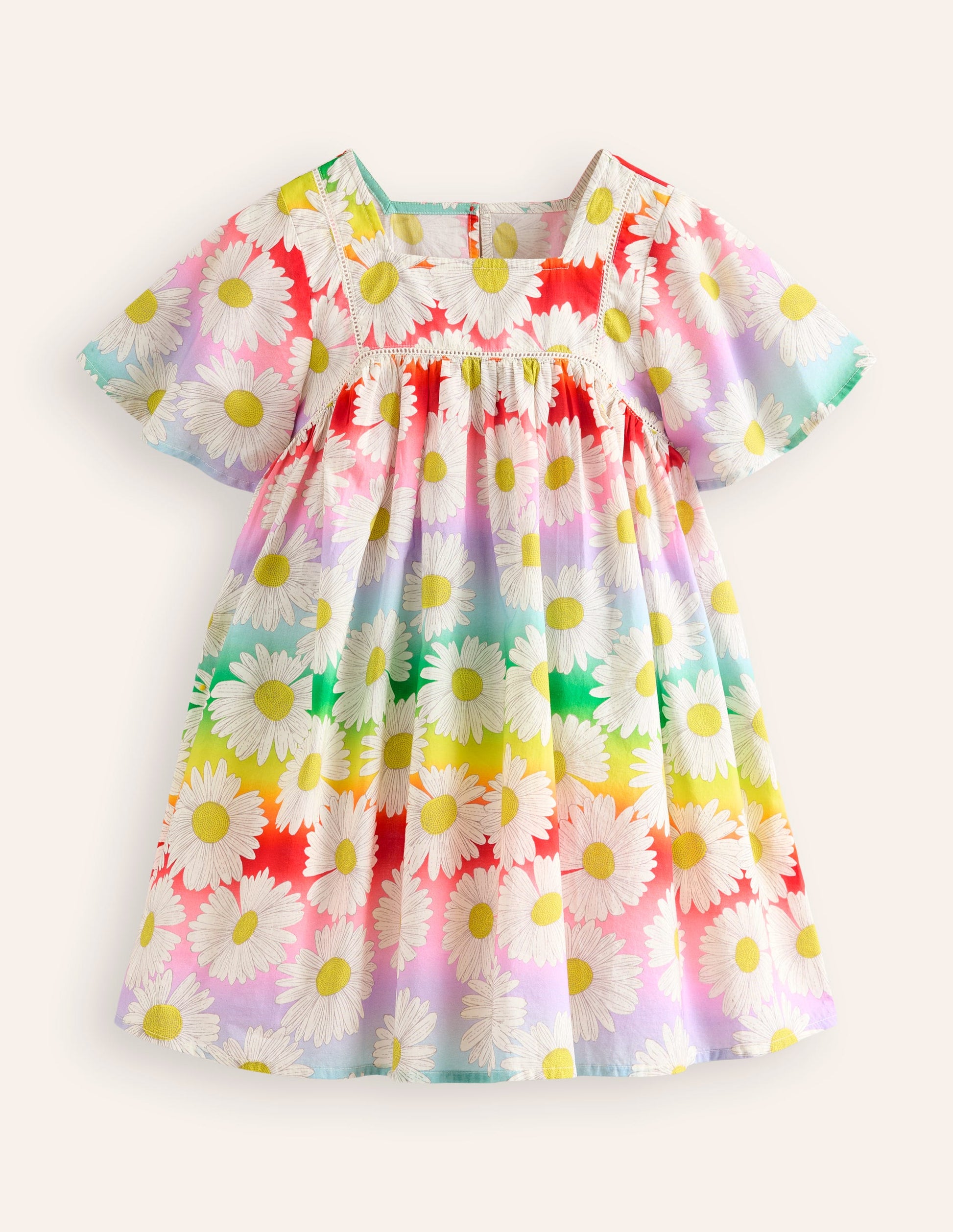 Lightweight Holiday Dress-Multi Ombre Daisy-1