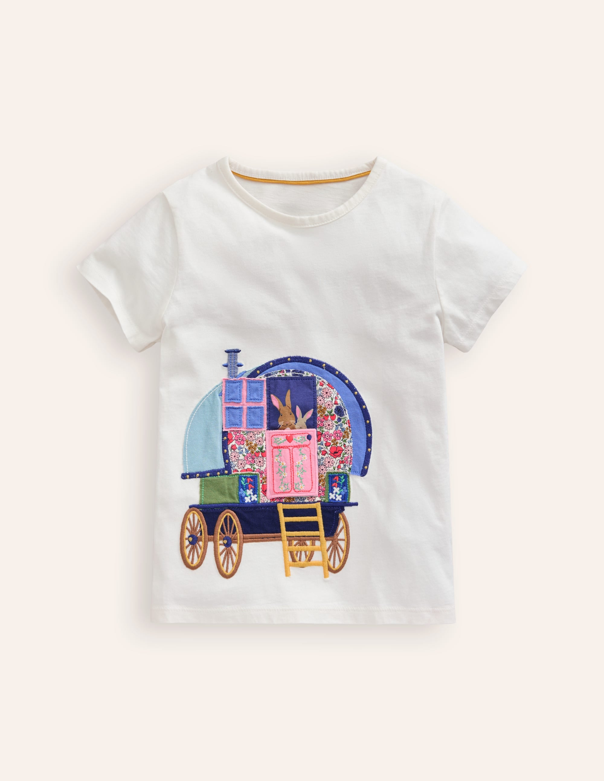 Lift The Flap T-Shirt-Ivory - Image 1