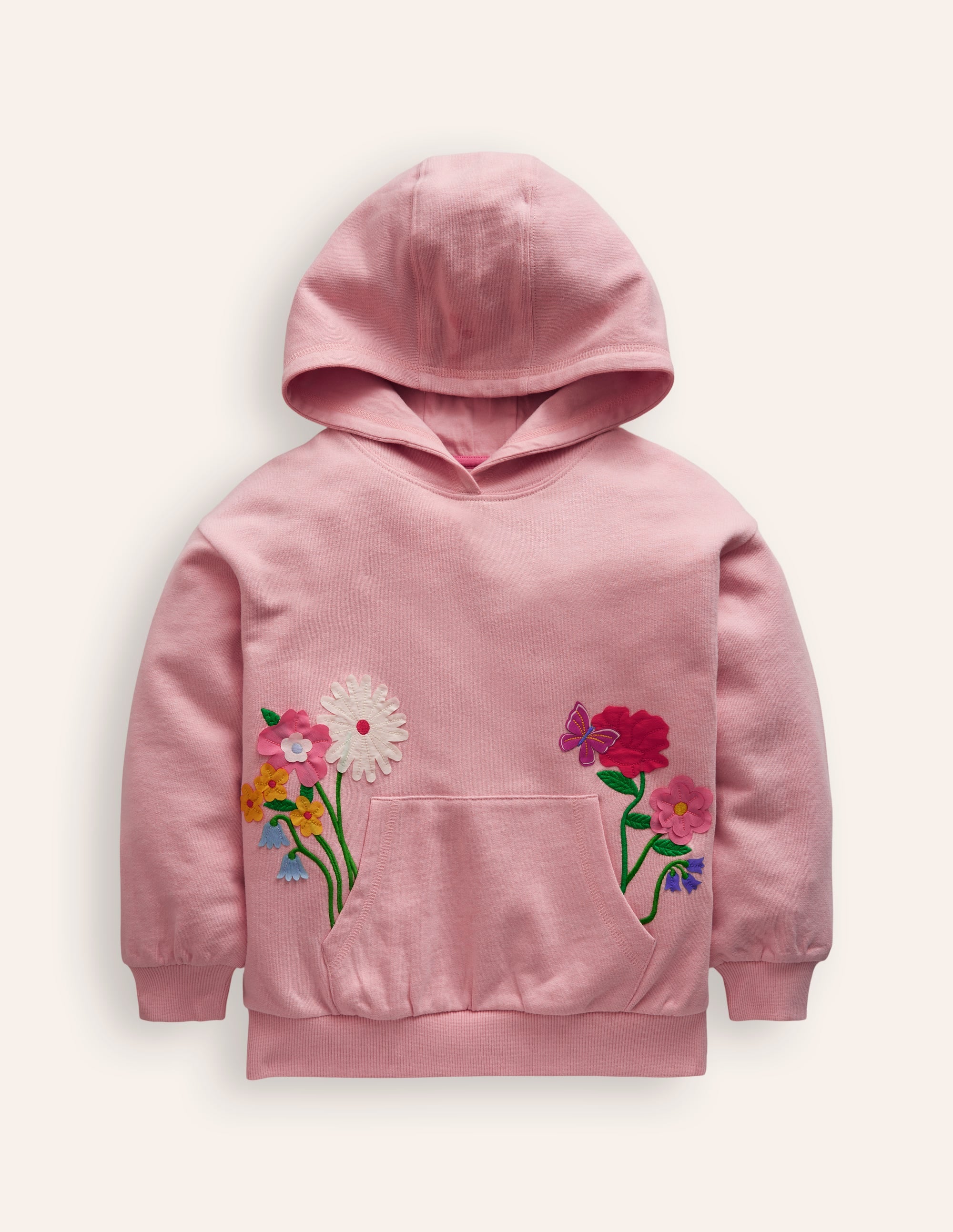 Superstitch Hoodie-Ballet Pink Flowers - Image 1